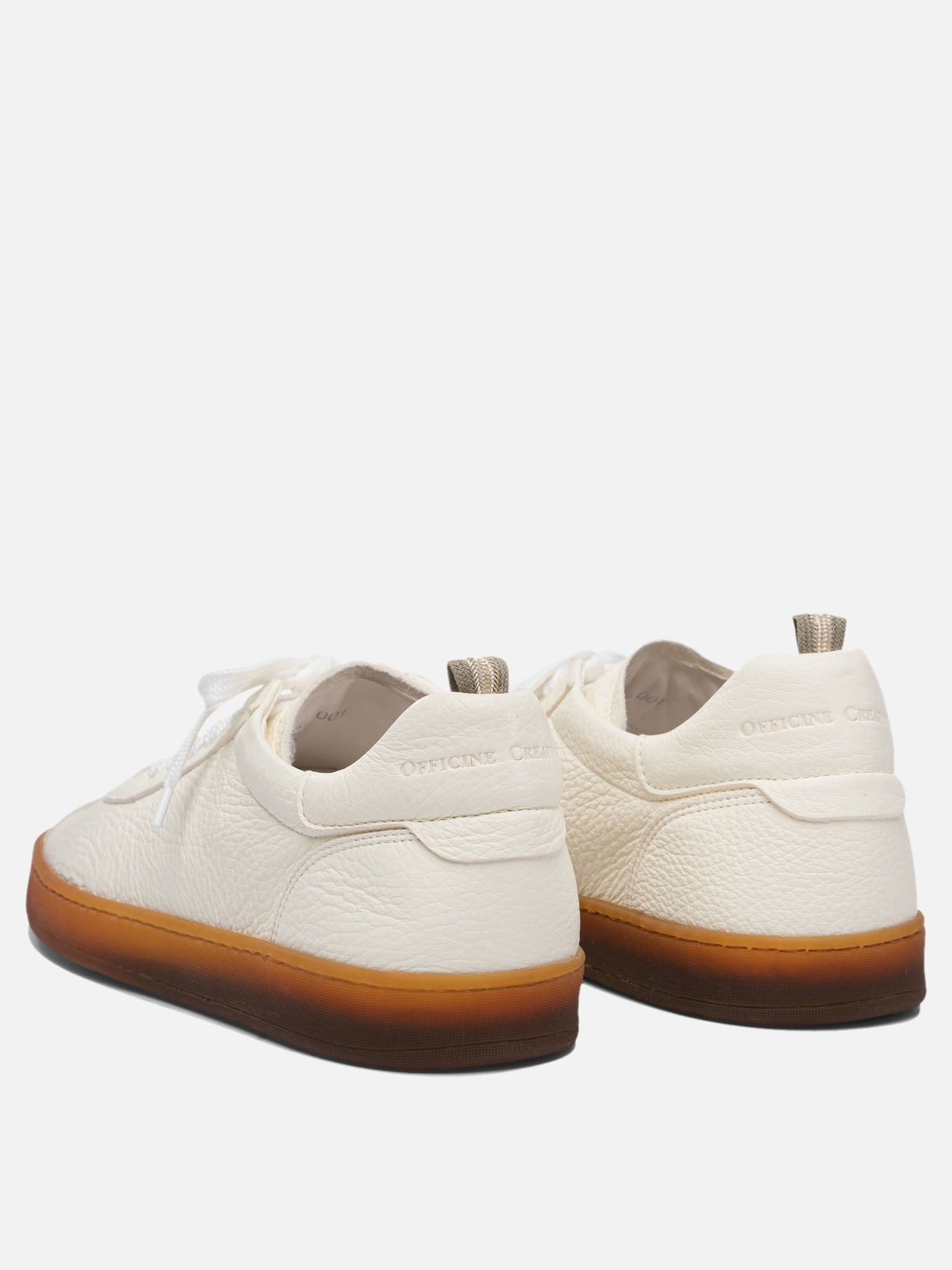 Low top sneakers 100% deer leather - 100% rubber  White - Officine Creative Men | PDP | VIETTI Online Store | thumbnail_4