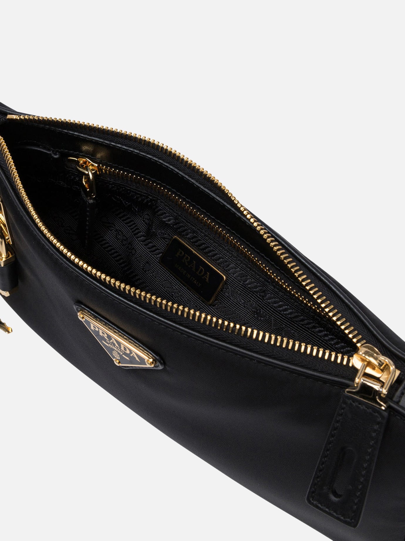 Prada Re-Nylon and leather small shoulder bag 14350082_UNI Black thumbnail_5