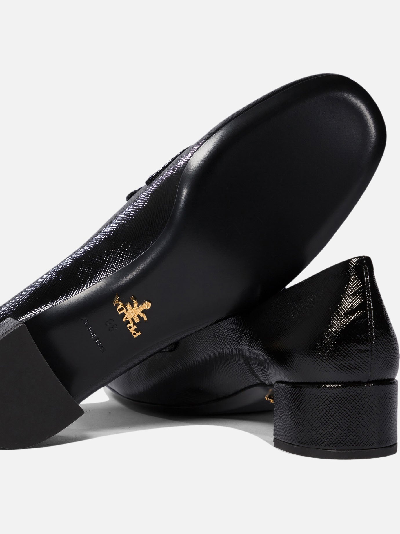 Prada Leather loafers 18511435_38 Black thumbnail_5