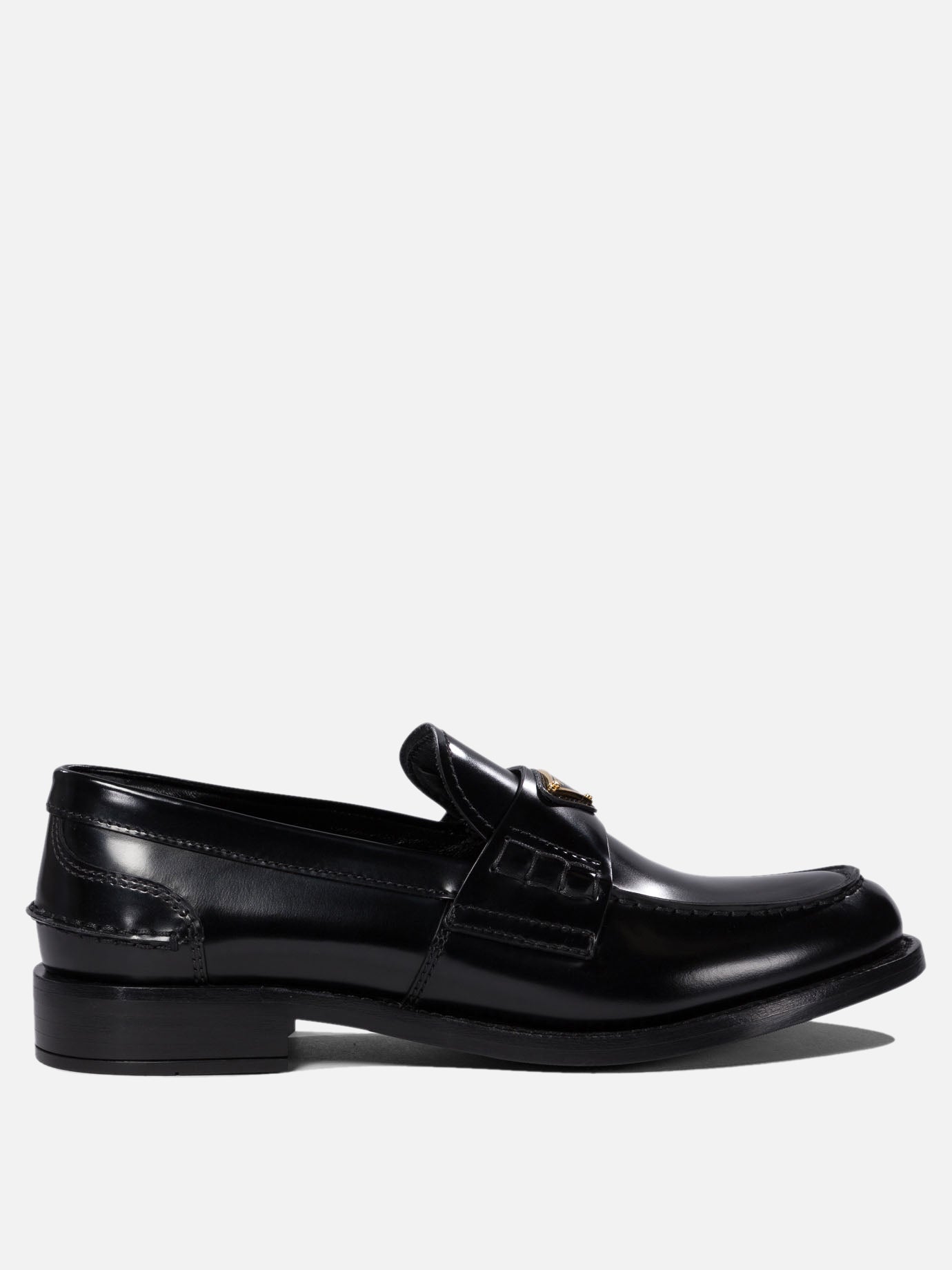 Prada Brushed leather loafers 16375369_36 Black thumbnail_1