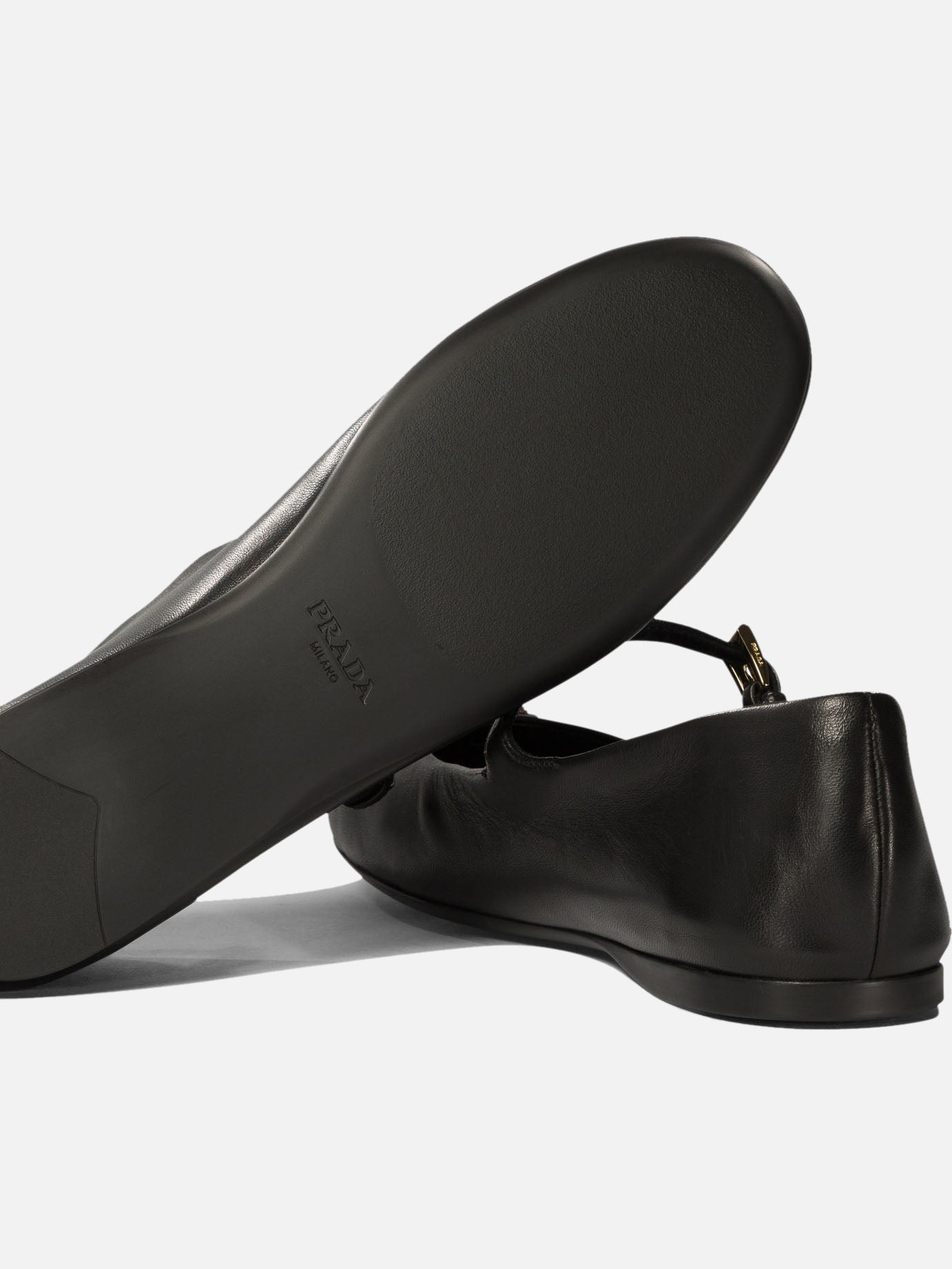 Prada Nappa ballet flats Black