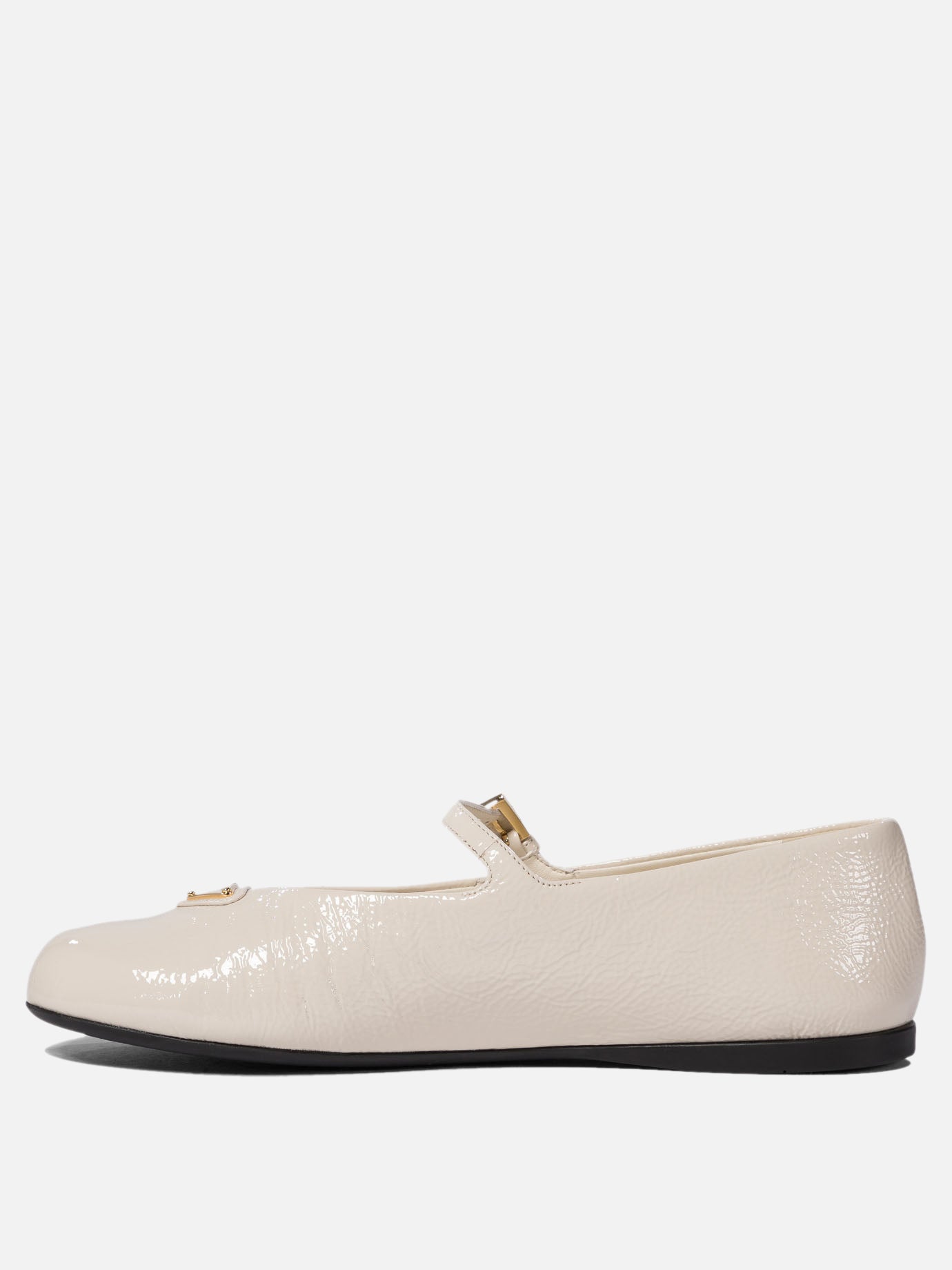 Prada Patent leather ballet flats 13494384_36 White thumbnail_3