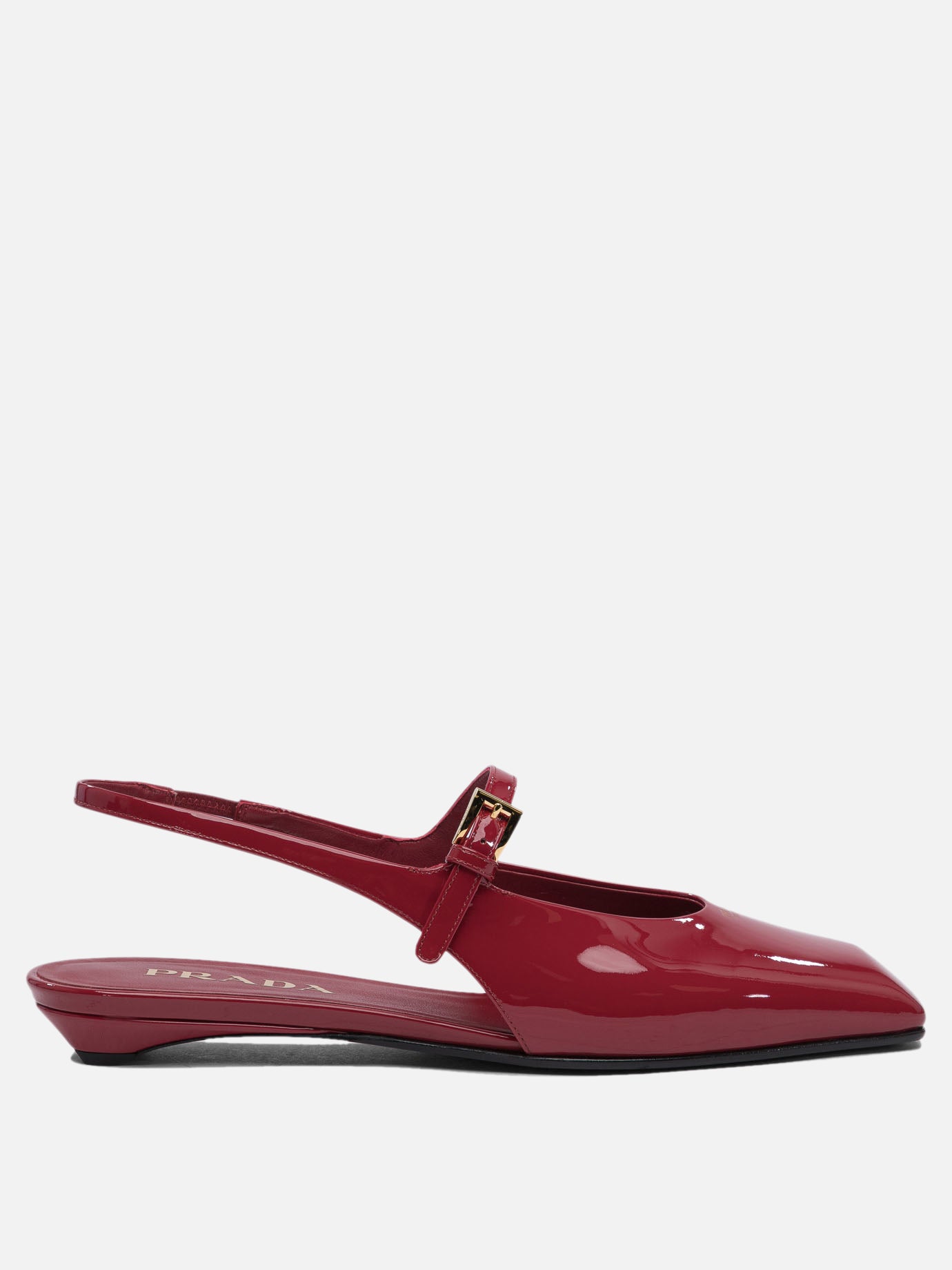 Prada Patent leather slingback ballet flats 16033119_37 Red thumbnail_1