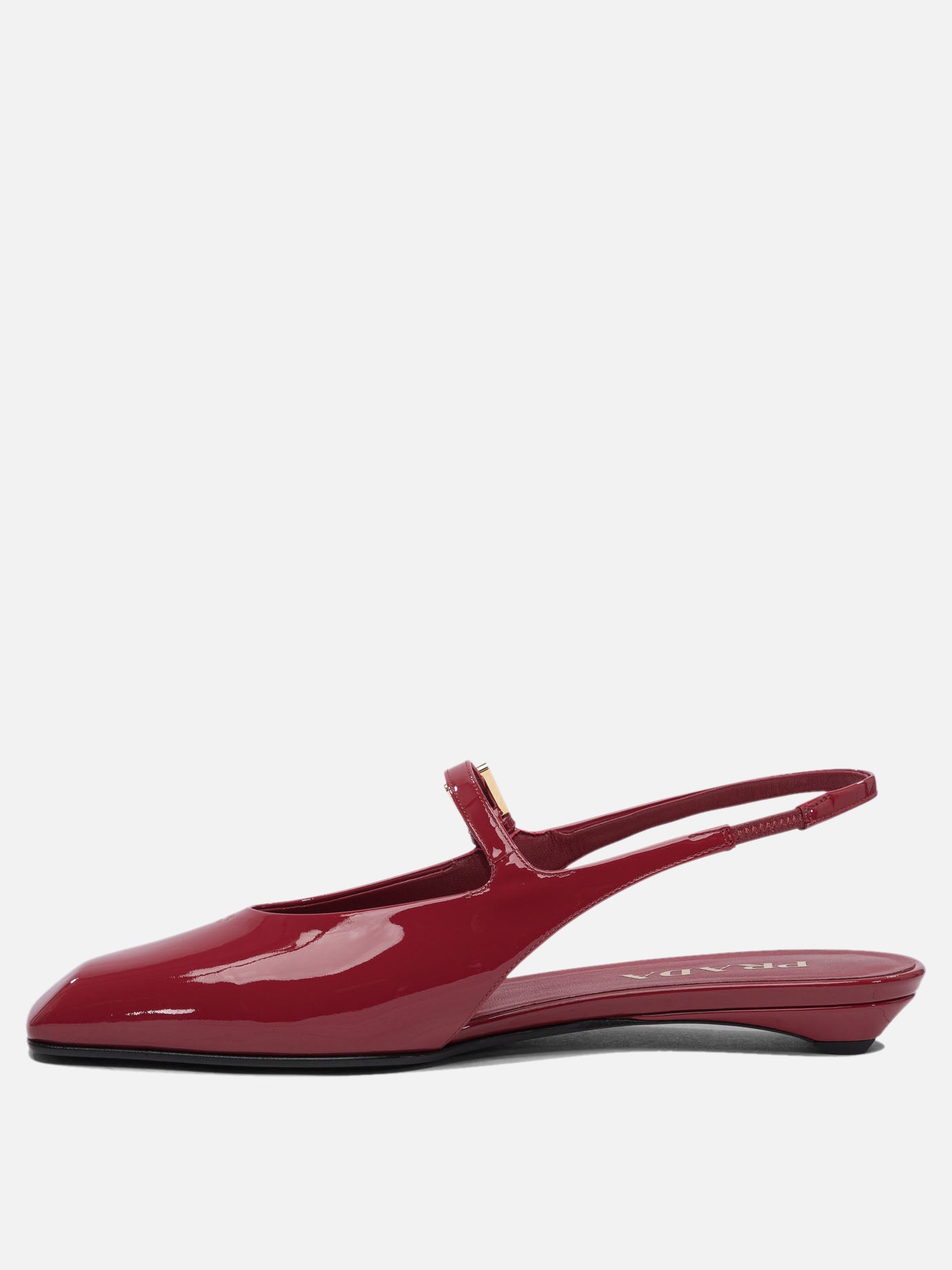 Prada Patent leather slingback ballet flats 16033119_37 Red thumbnail_3