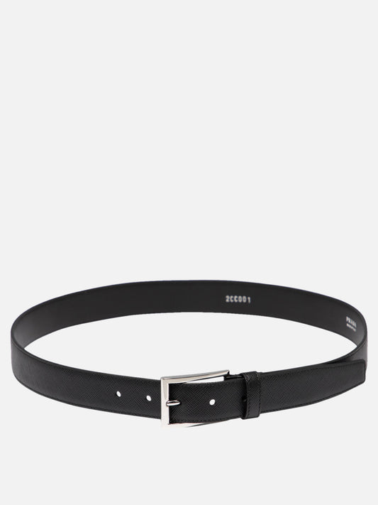 Leather belts 100% leather  Black - Prada Men | PLP | VIETTI Online Store 

