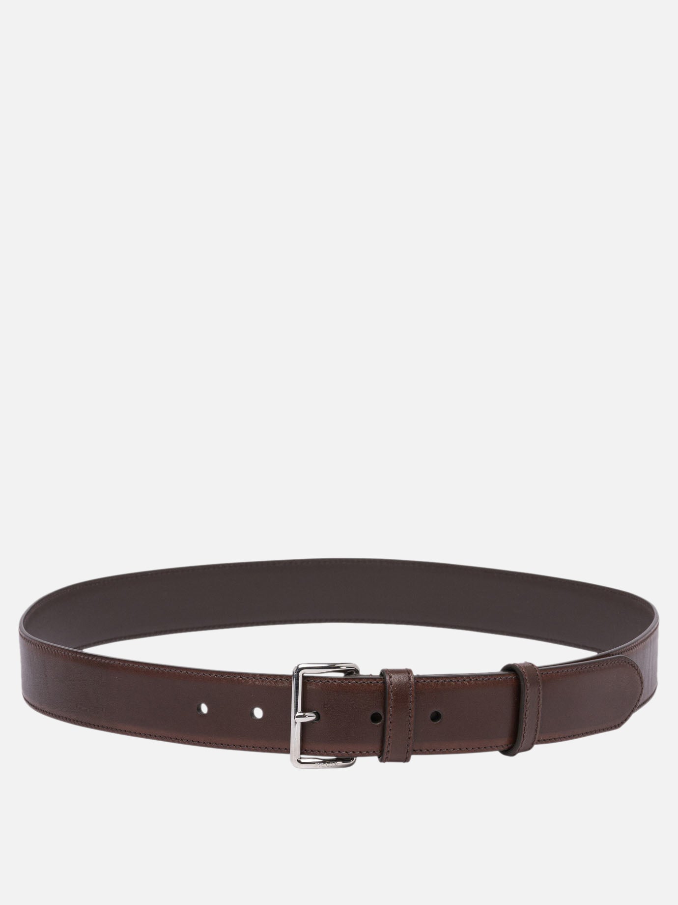 Leather belts 100% calf leather  Brown - Prada Men | PDP | VIETTI Online Store | thumbnail