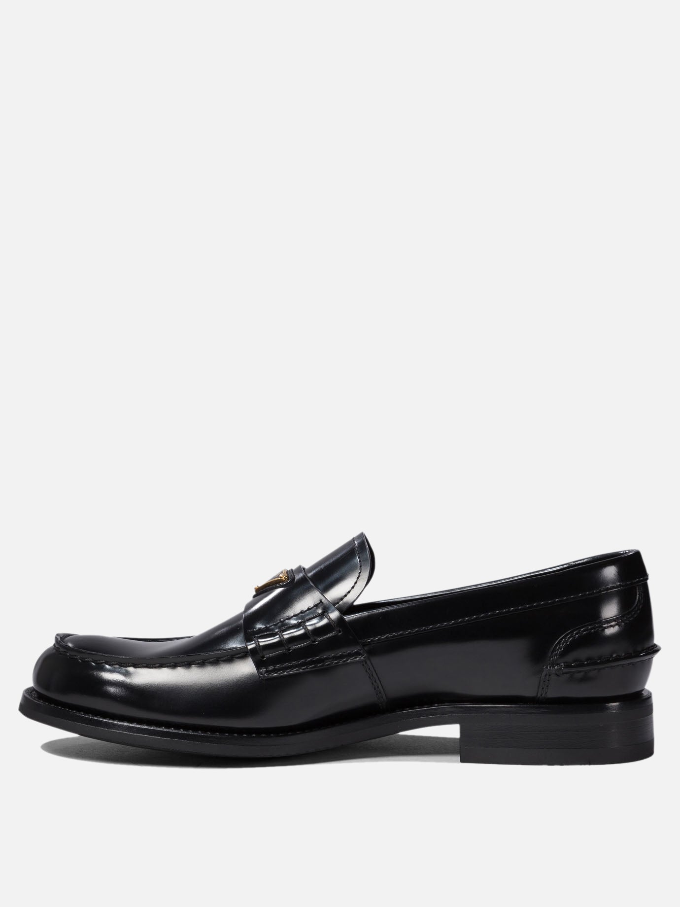Prada Brushed leather loafers 14821360_6 Black thumbnail_3