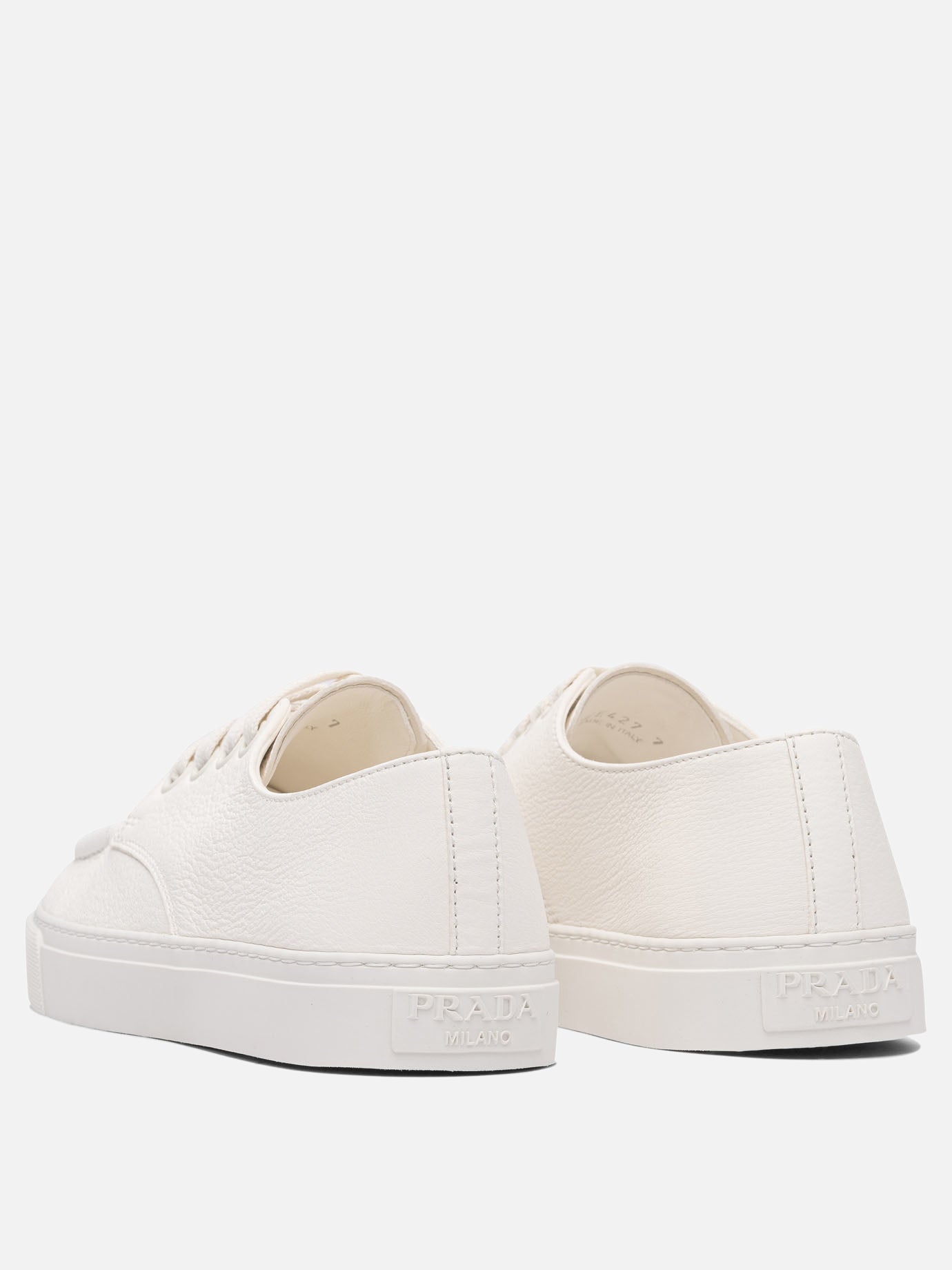Prada Leather sneakers 19655081_6 White thumbnail_4