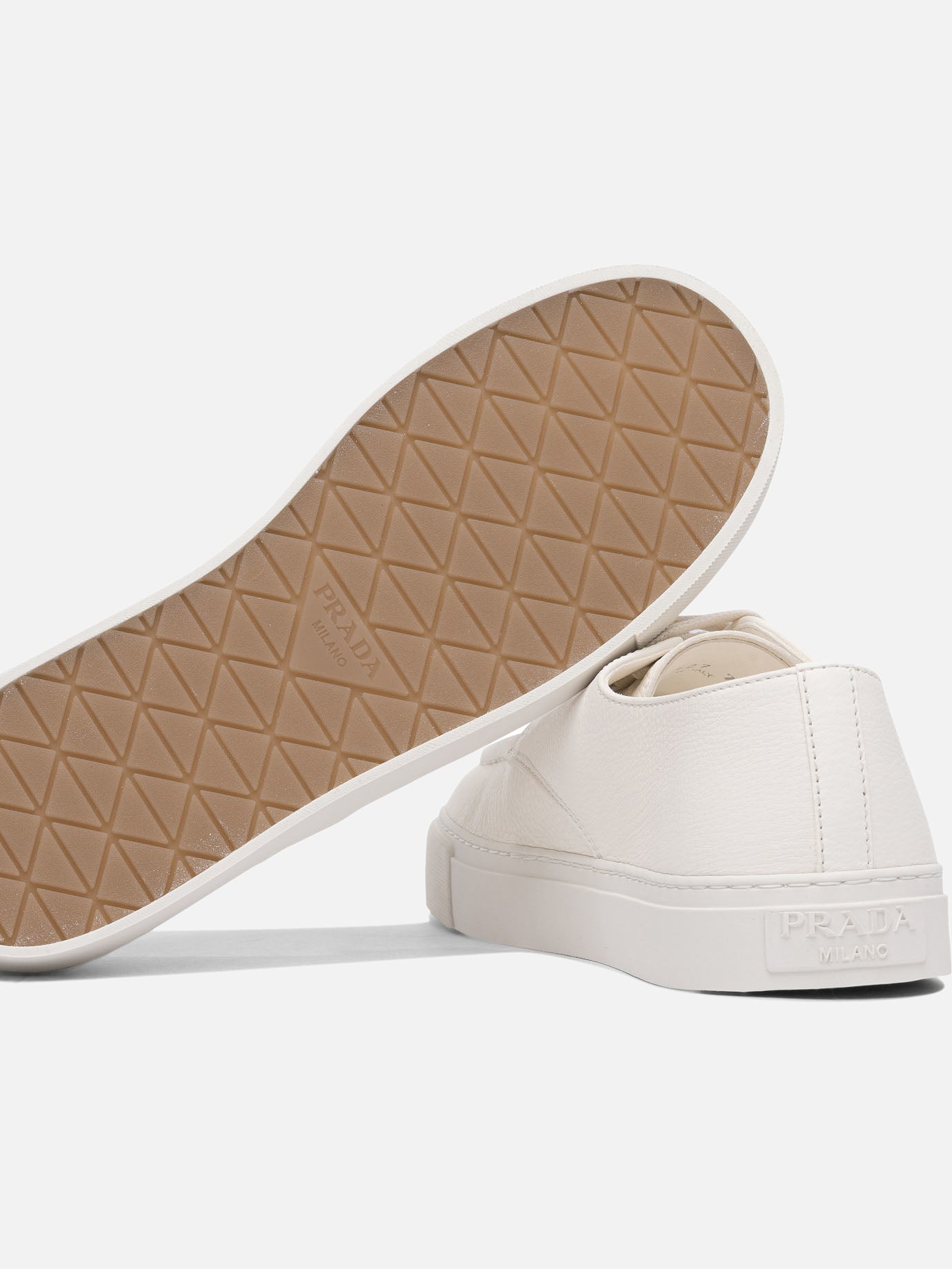 Prada Leather sneakers 19655081_6 White thumbnail_5