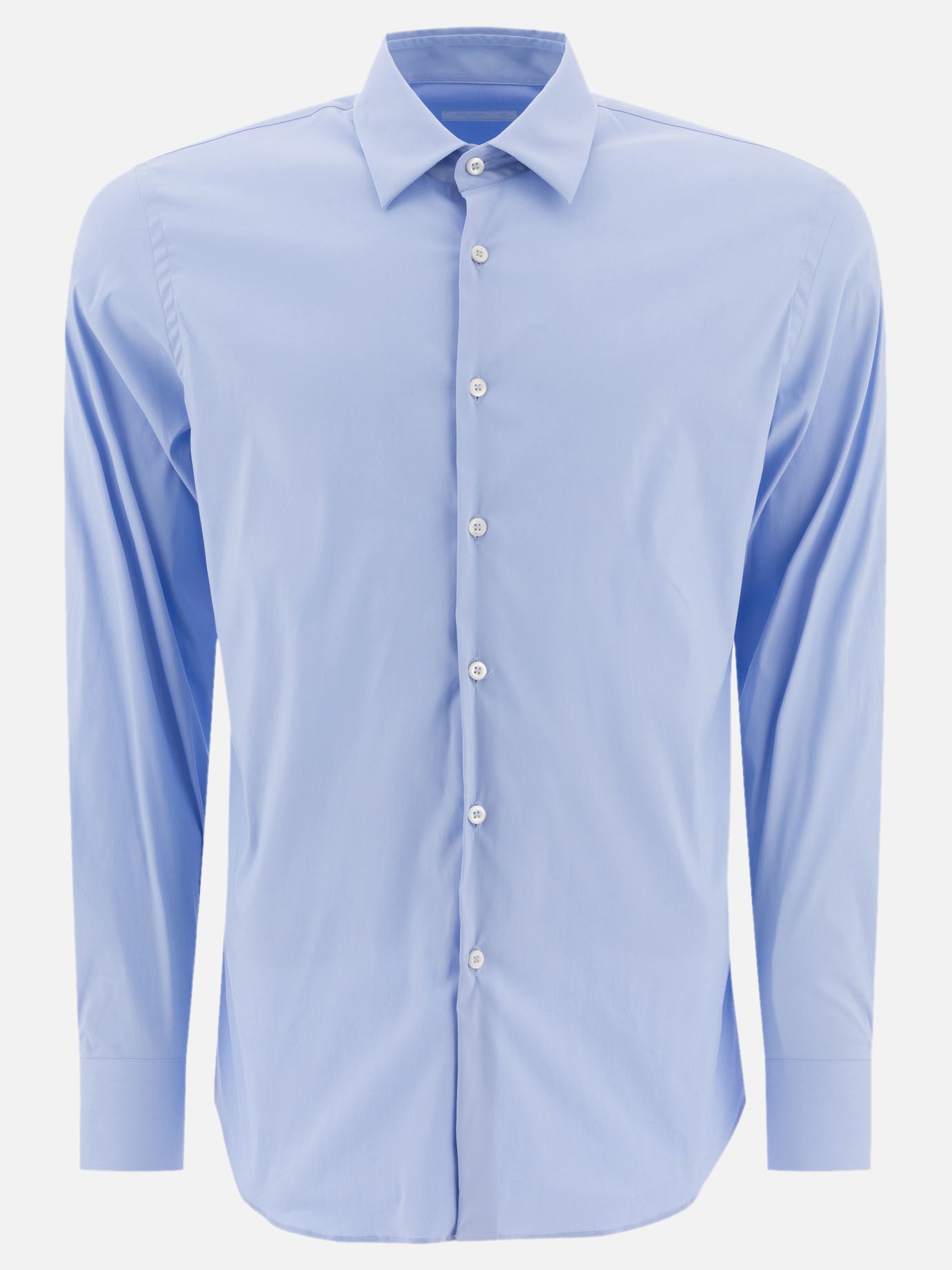 Prada Stretch cotton shirt 18723619_40 Light blue thumbnail_1