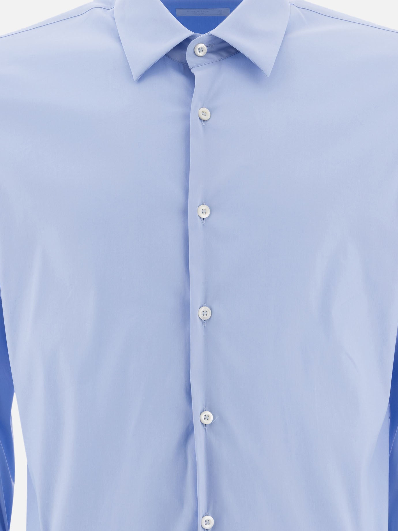 Prada Stretch cotton shirt 18723619_40 Light blue thumbnail_3