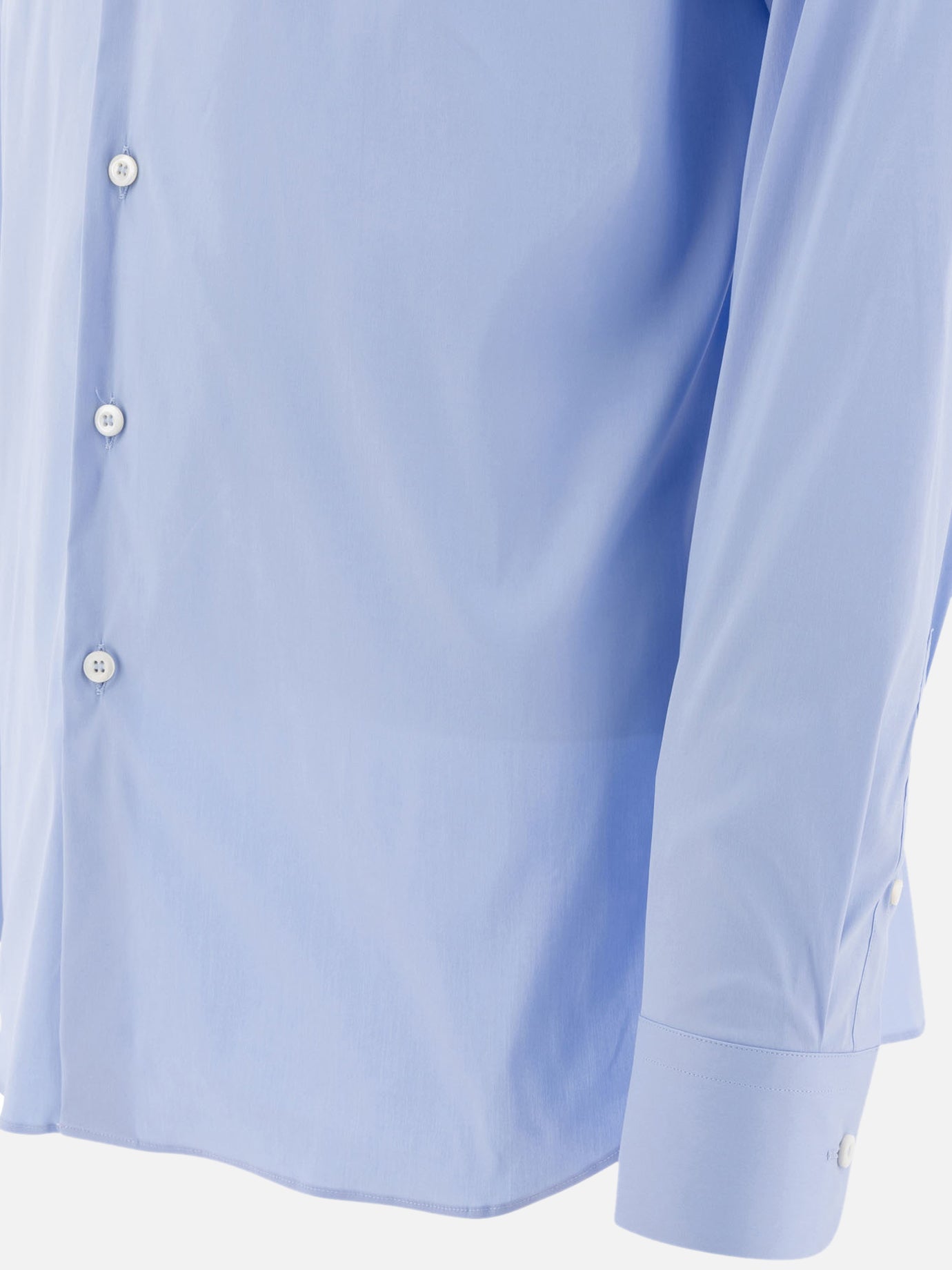 Prada Stretch cotton shirt 18723619_40 Light blue thumbnail_4