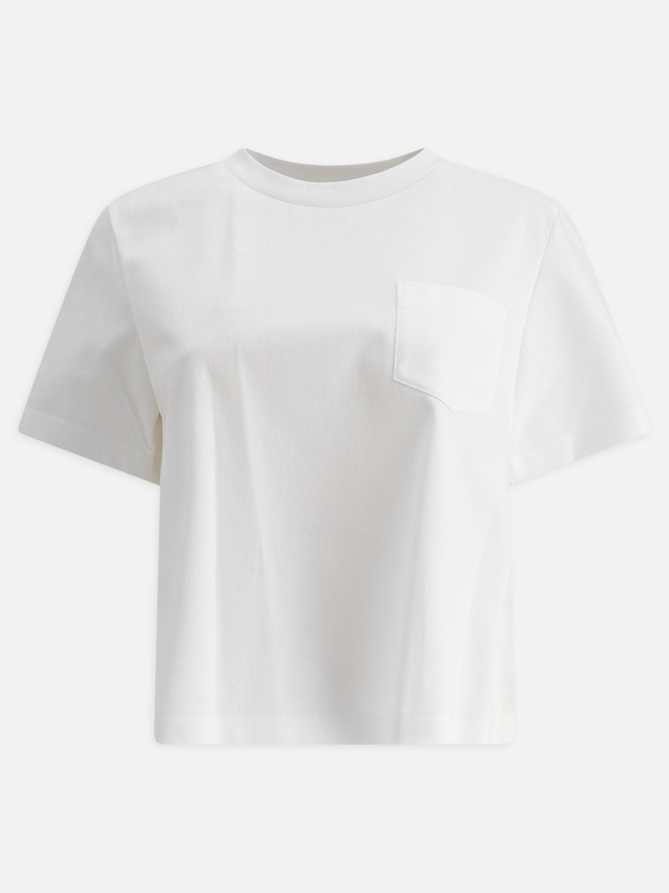 Crewneck t-shirts Solid colour  White - Sacai Women | PDP | VIETTI Online Store | thumbnail