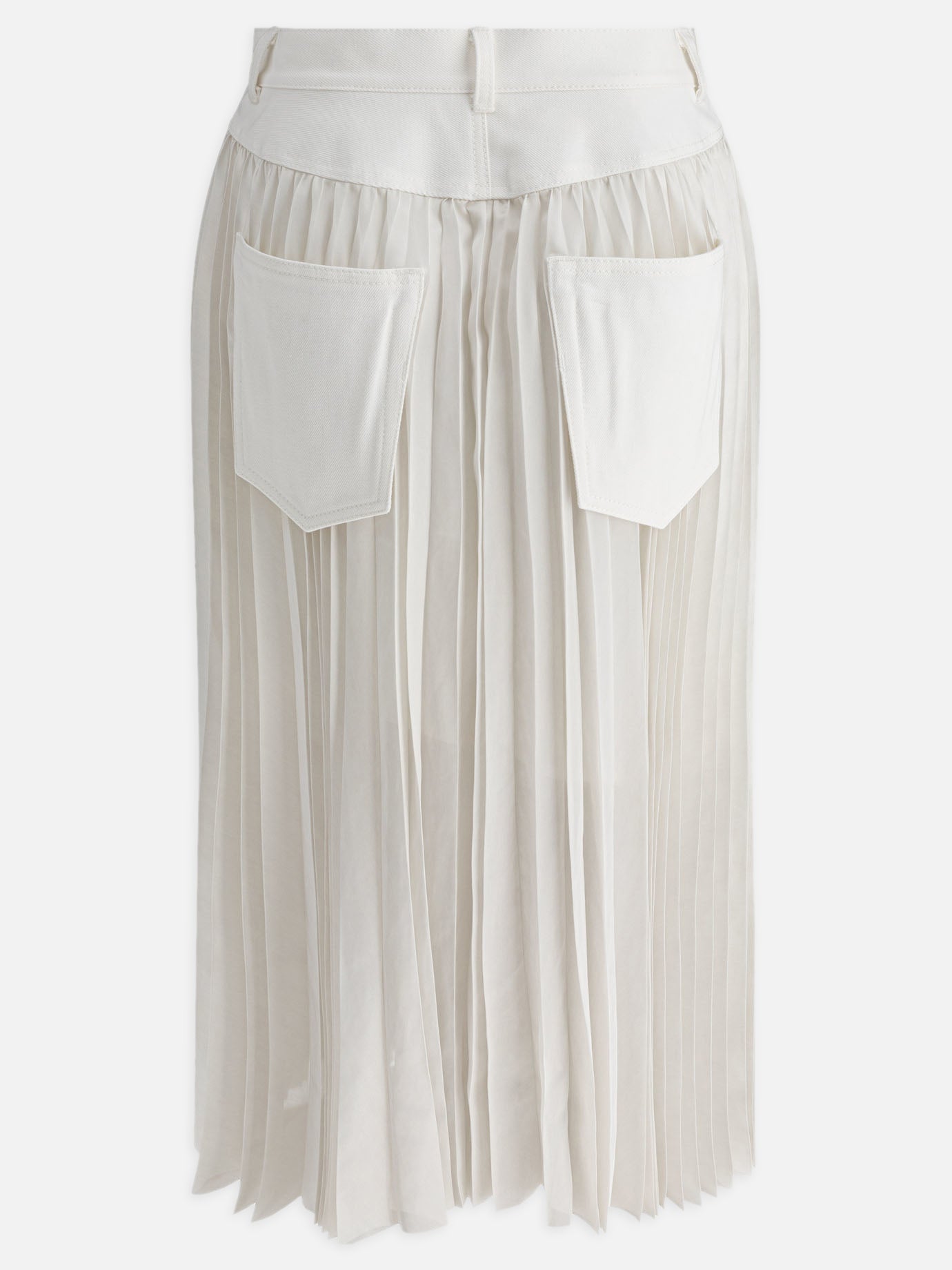 Long skirts Solid colour  White - Sacai Women | PDP | VIETTI Online Store | thumbnail_2