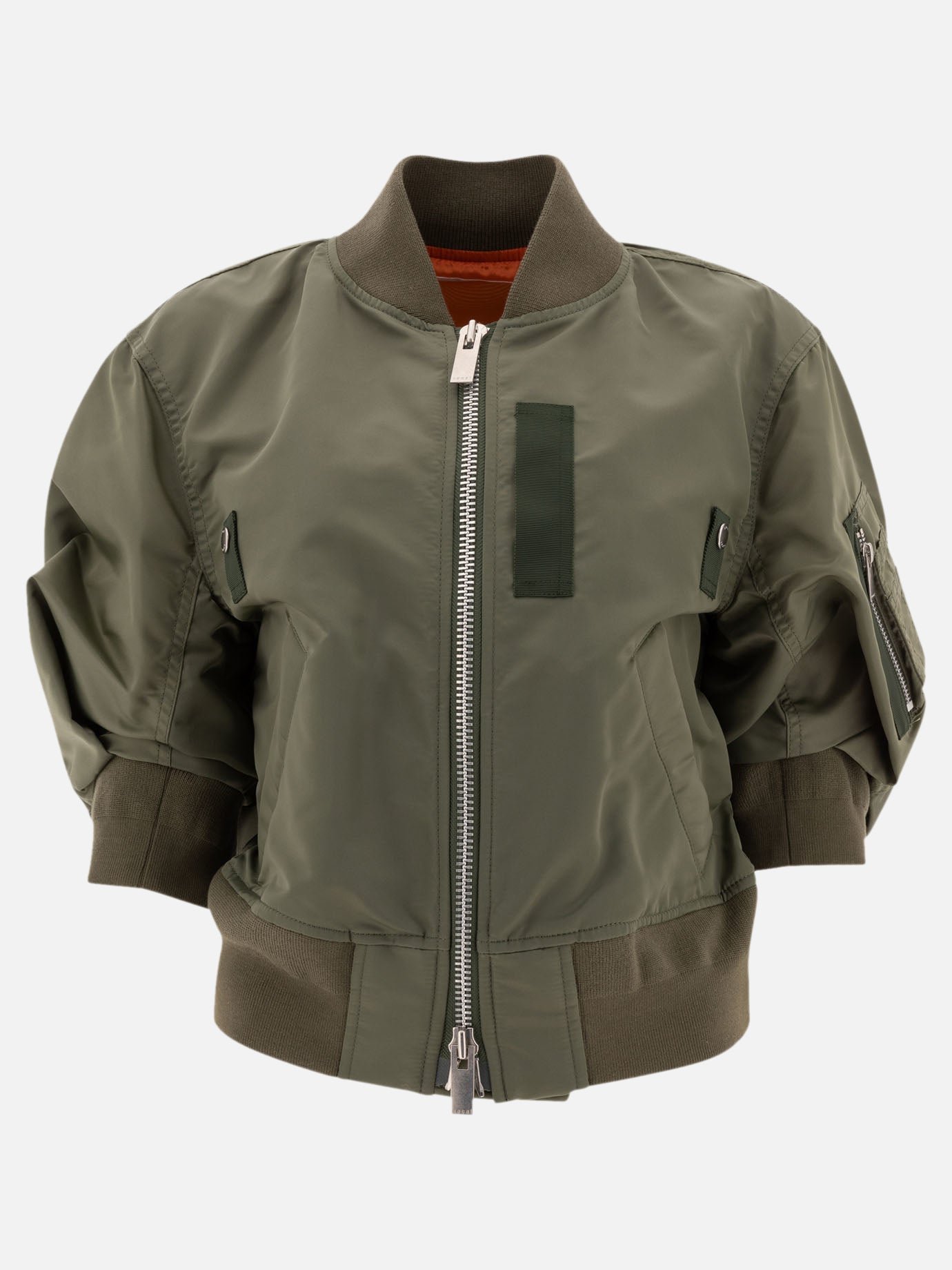 Bomber jackets Solid colour  Green - Sacai Women | PDP | VIETTI Online Store | Zoom-Modal
