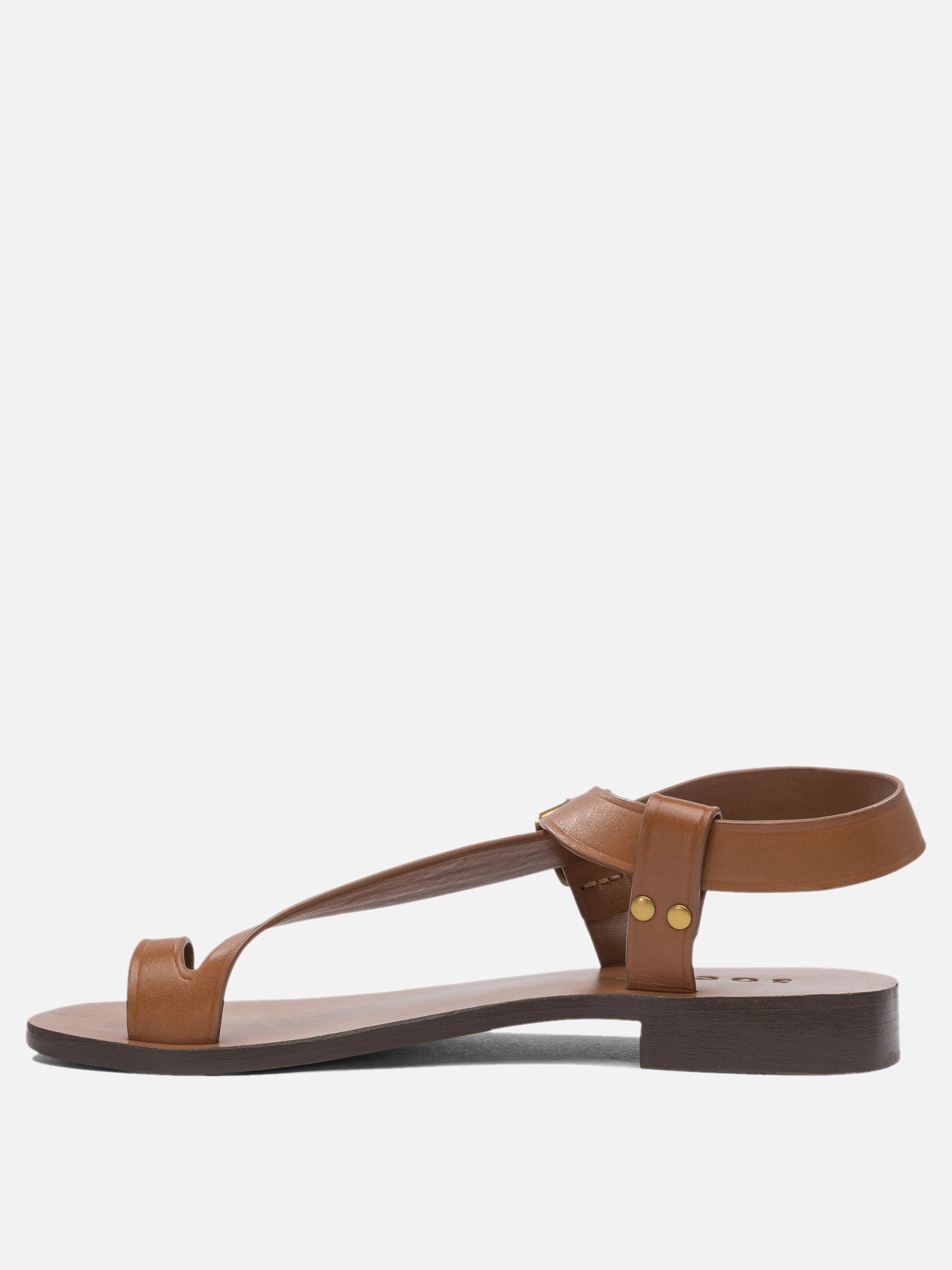 Flat sandals 100% bovine leather - 100% leather  Brown - Soeur Women | PDP | VIETTI Online Store | Zoom-Modal_3
