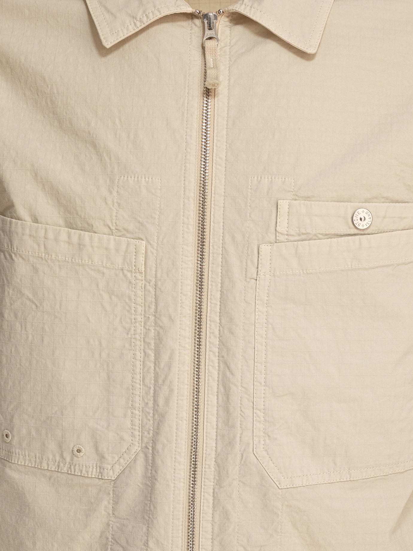 Overshirt jackets Logo  Beige - Stone Island Men | PDP | VIETTI Online Store | thumbnail_3