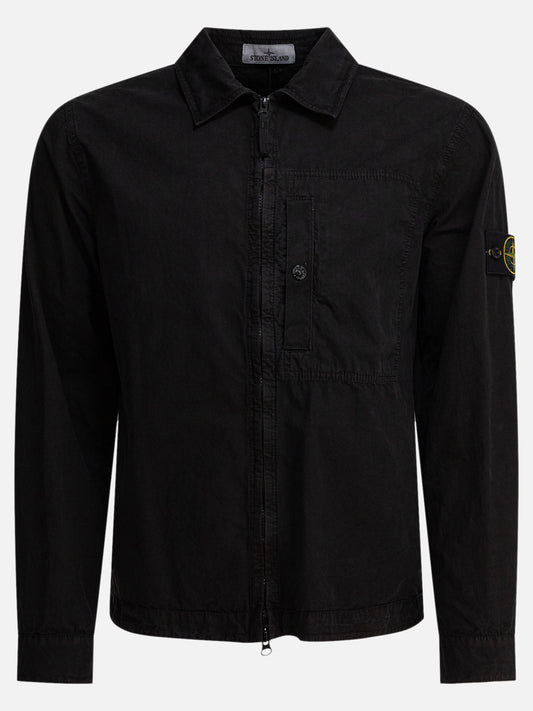 Overshirt jackets Logo  Black - Stone Island Men | PLP | VIETTI Online Store 
