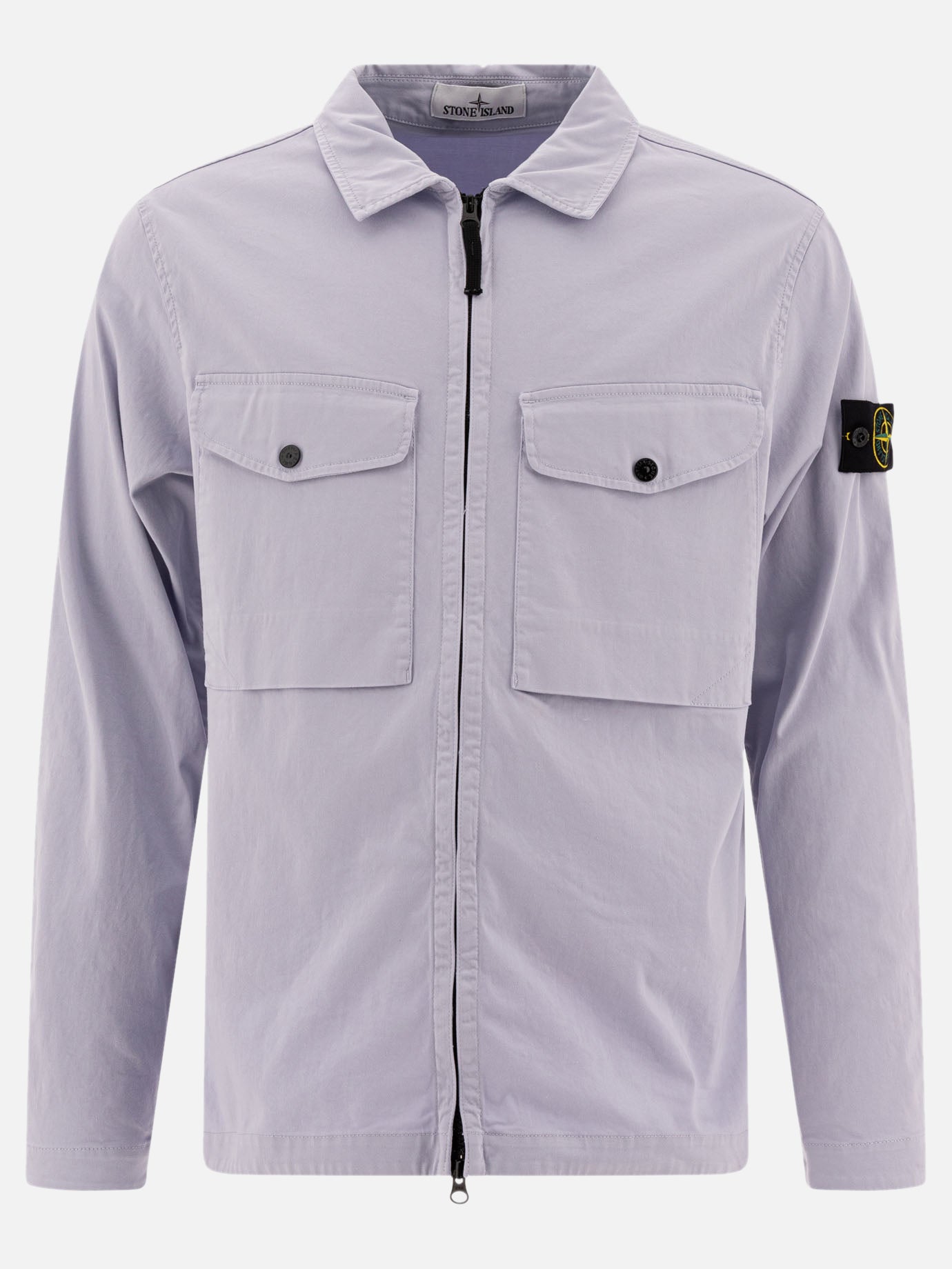 Overshirt jackets Logo  Purple - Stone Island Men | PDP | VIETTI Online Store | Zoom-Modal
