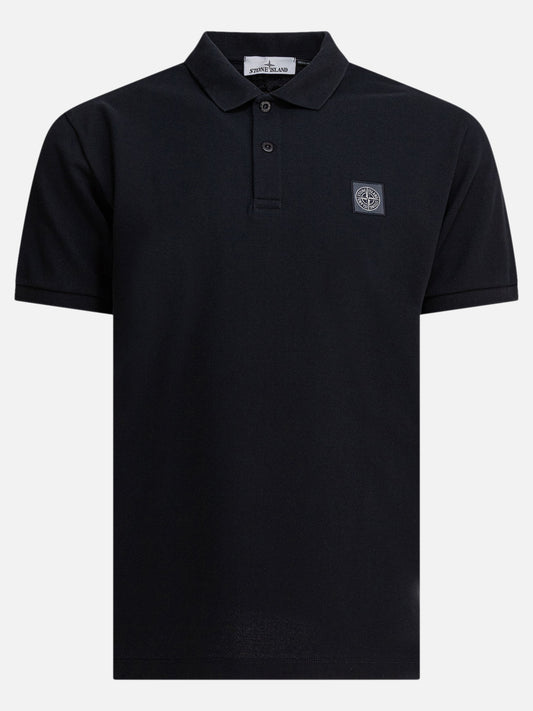 Stone Island Organic cotton piqué polo shirt 27633493_M Blue 1