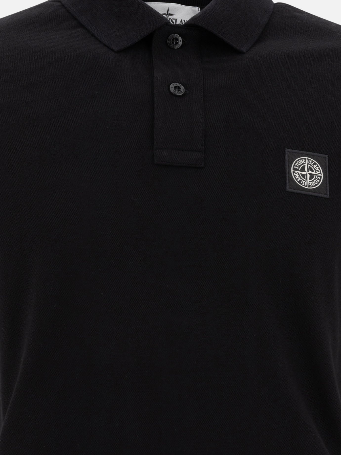 Polo shirts with buttons Logo  Black - Stone Island Men | PDP | VIETTI Online Store | Zoom-Modal_3

