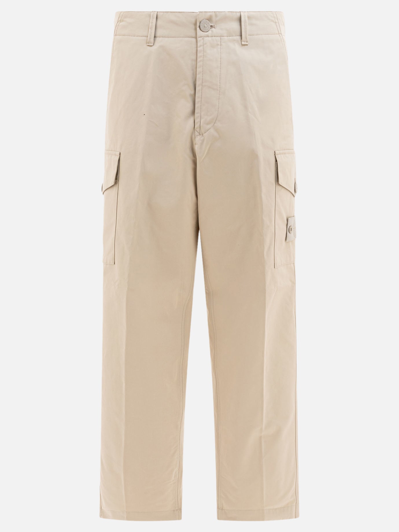 Cargo & parachute trousers Logo  Beige - Stone Island Men | PDP | VIETTI Online Store | Zoom-Modal
