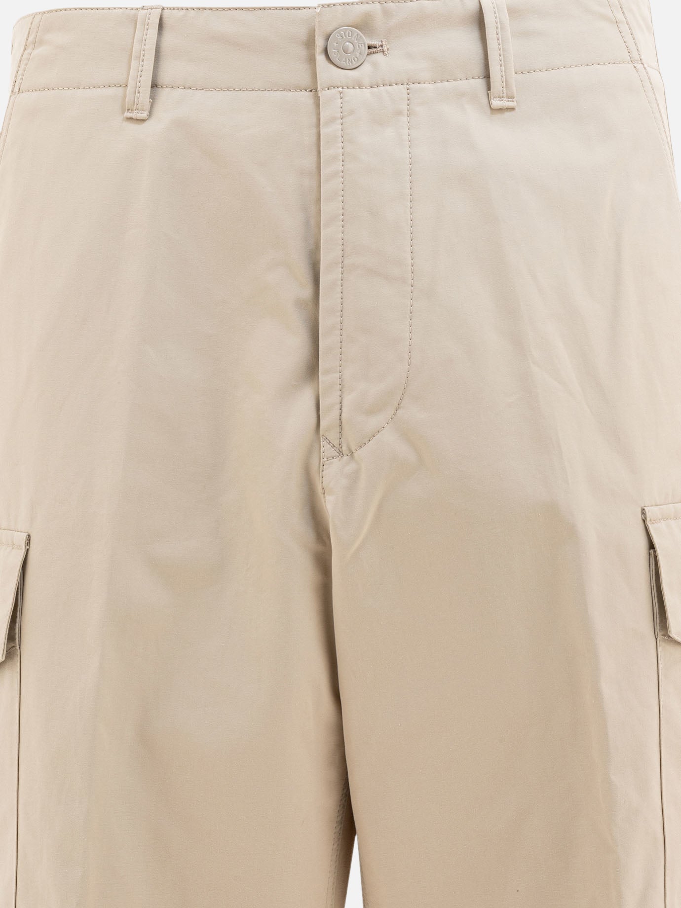 Cargo & parachute trousers Logo  Beige - Stone Island Men | PDP | VIETTI Online Store | thumbnail_3