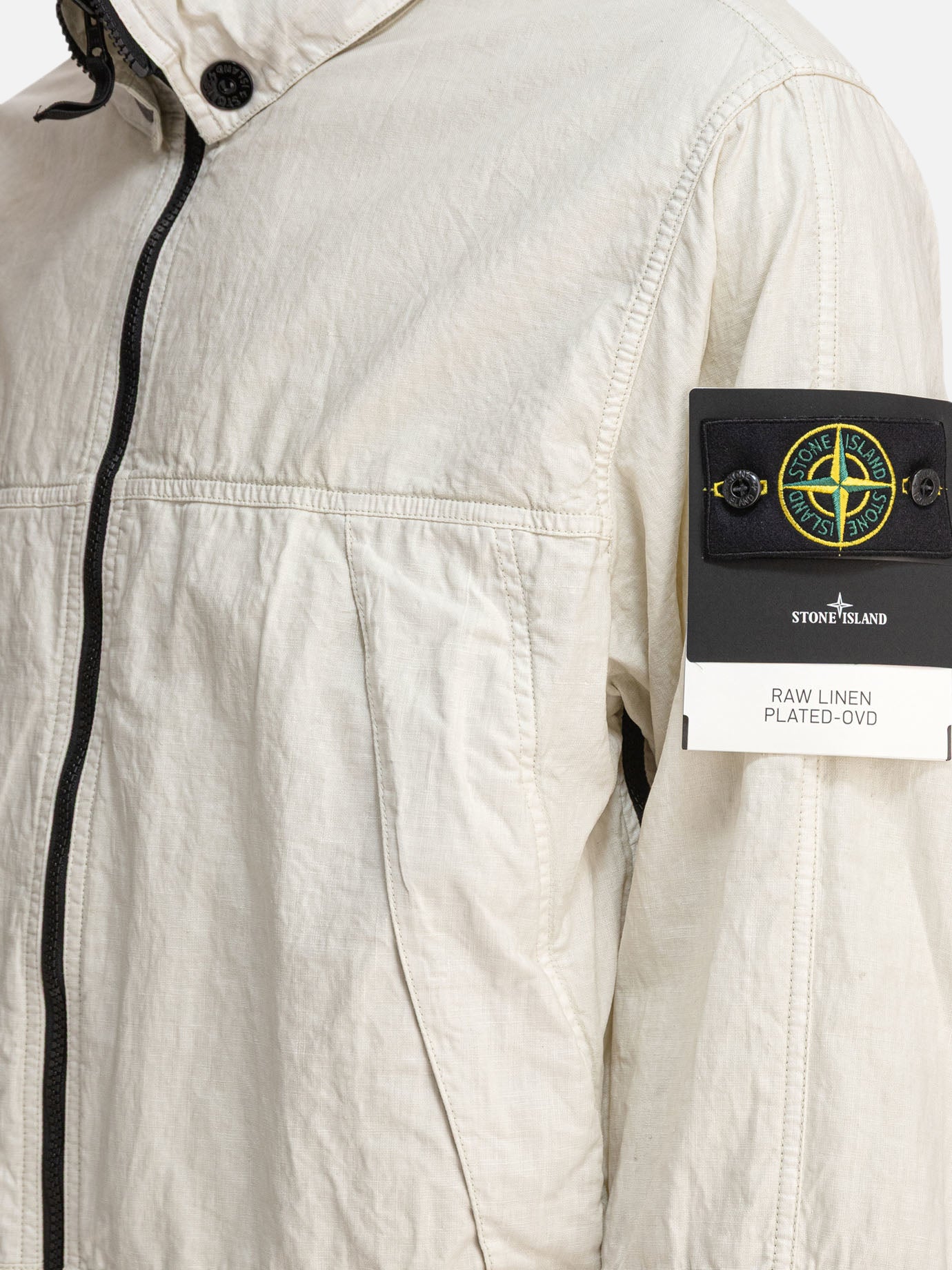 Stone Island Linen jacket 10752181_L Beige thumbnail_4