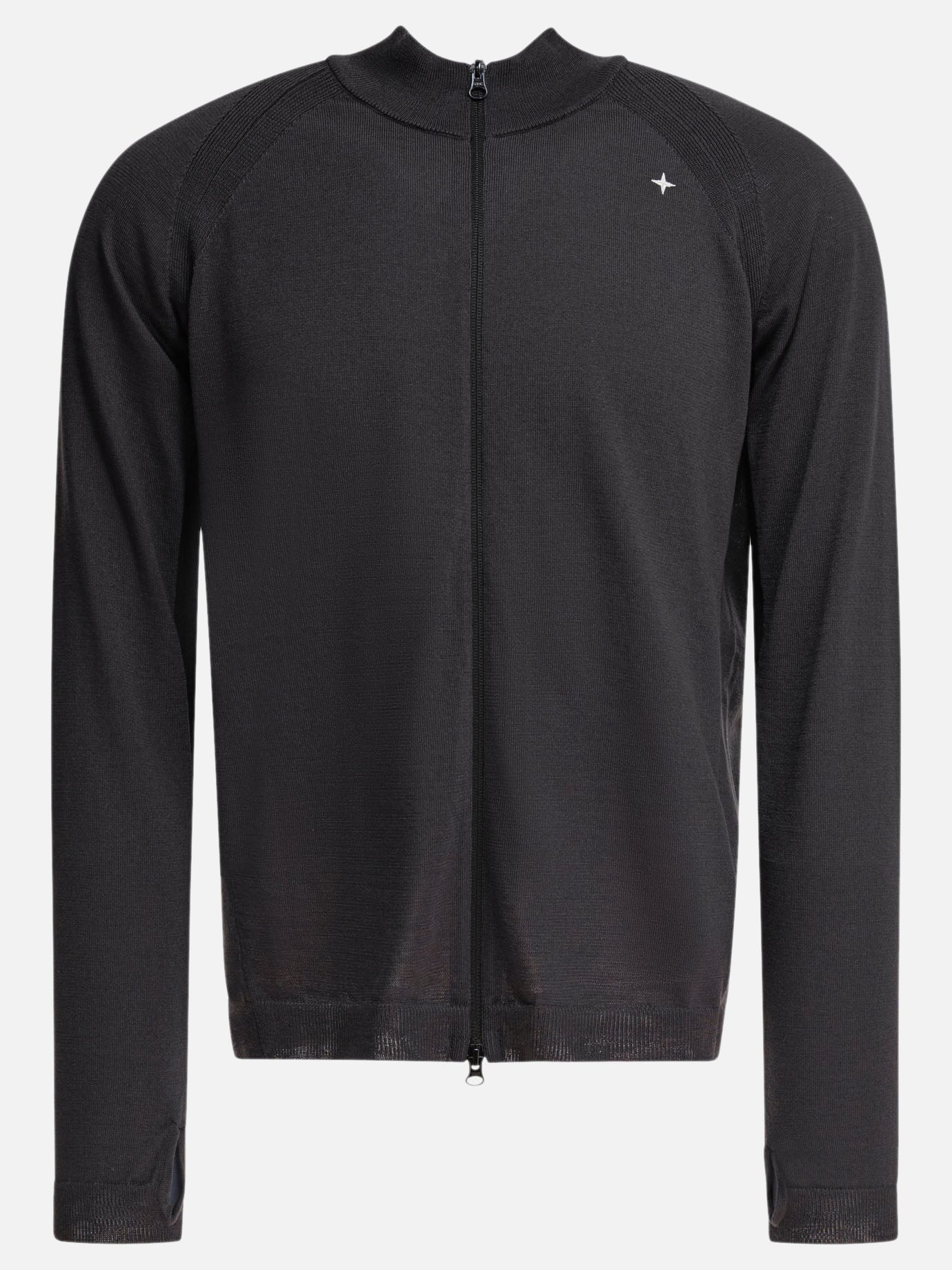 Stone Island Cardigan with zipper on PrimaLoft bio Grey