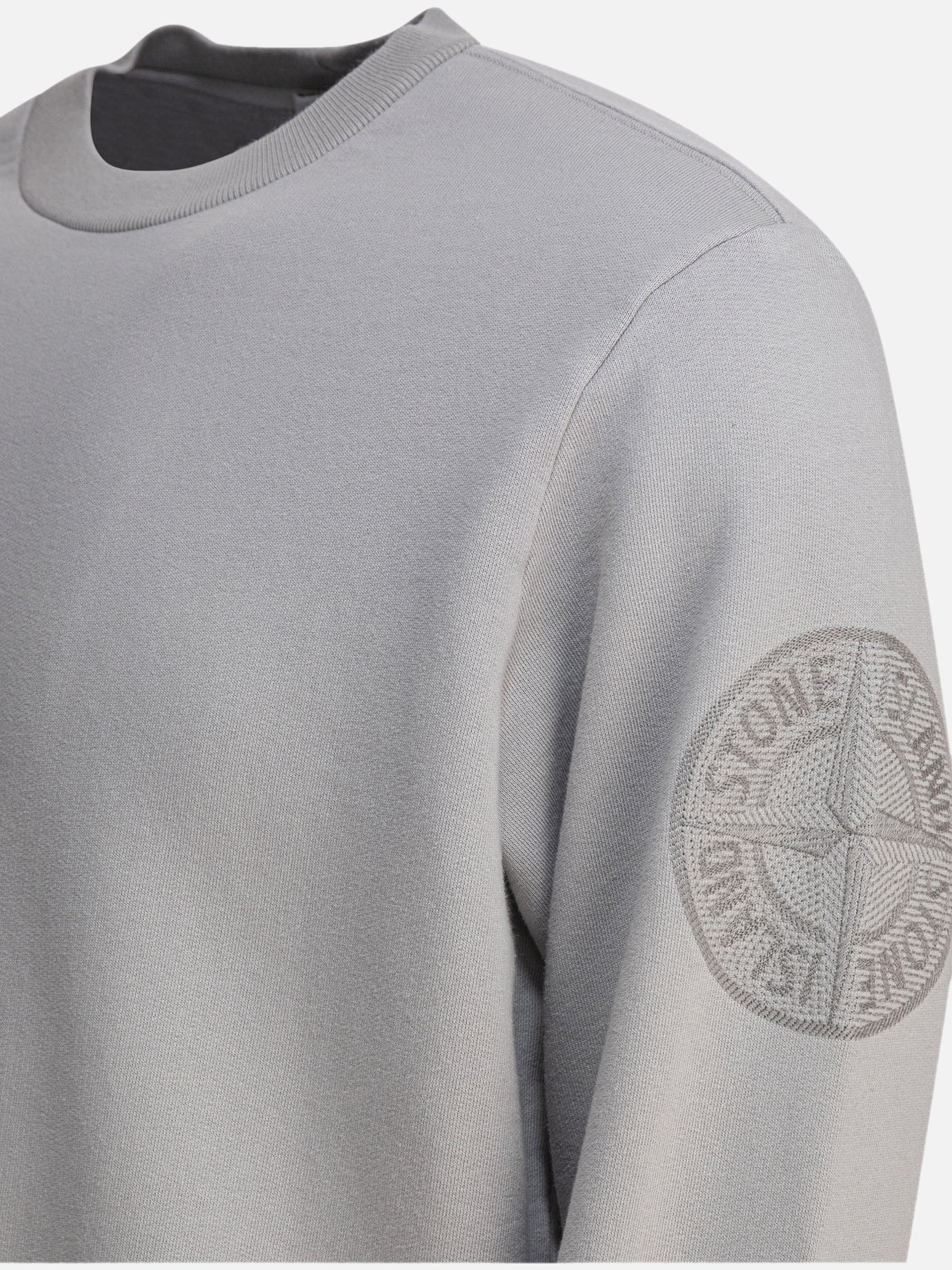Stone Island Crewneck sweatshirt with Compass embroidery 18642815_M Grey thumbnail_4