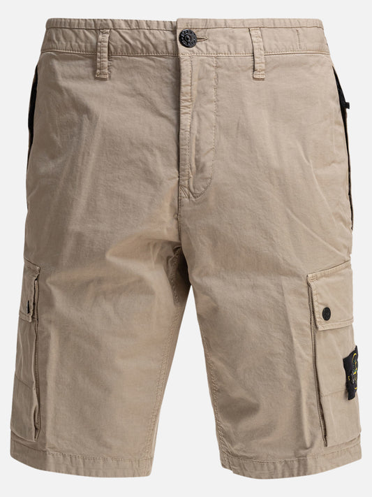 Stone Island Supima® cotton twill cargo bermuda shorts 29209096_30 Beige 1