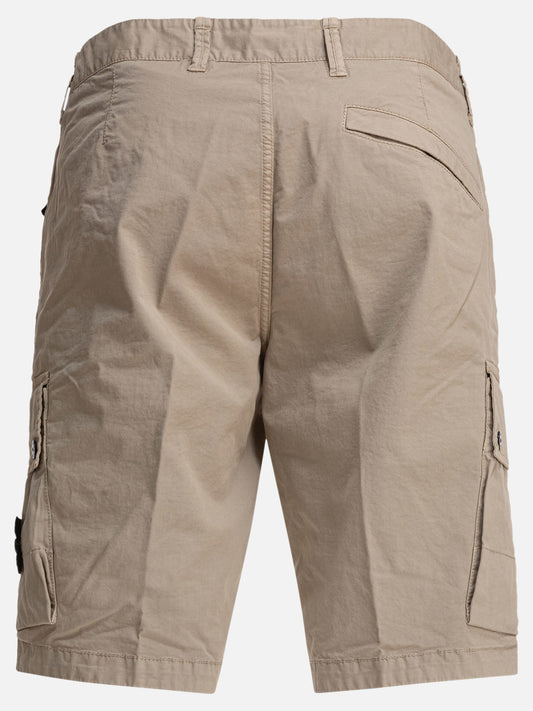 Stone Island Supima® cotton twill cargo bermuda shorts 29209096_30 Beige 2