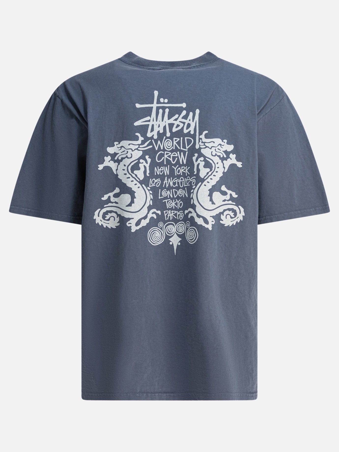 Crewneck t-shirts Solid colour  Blue - Stüssy Men | PDP | VIETTI Online Store | Zoom-Modal_2
