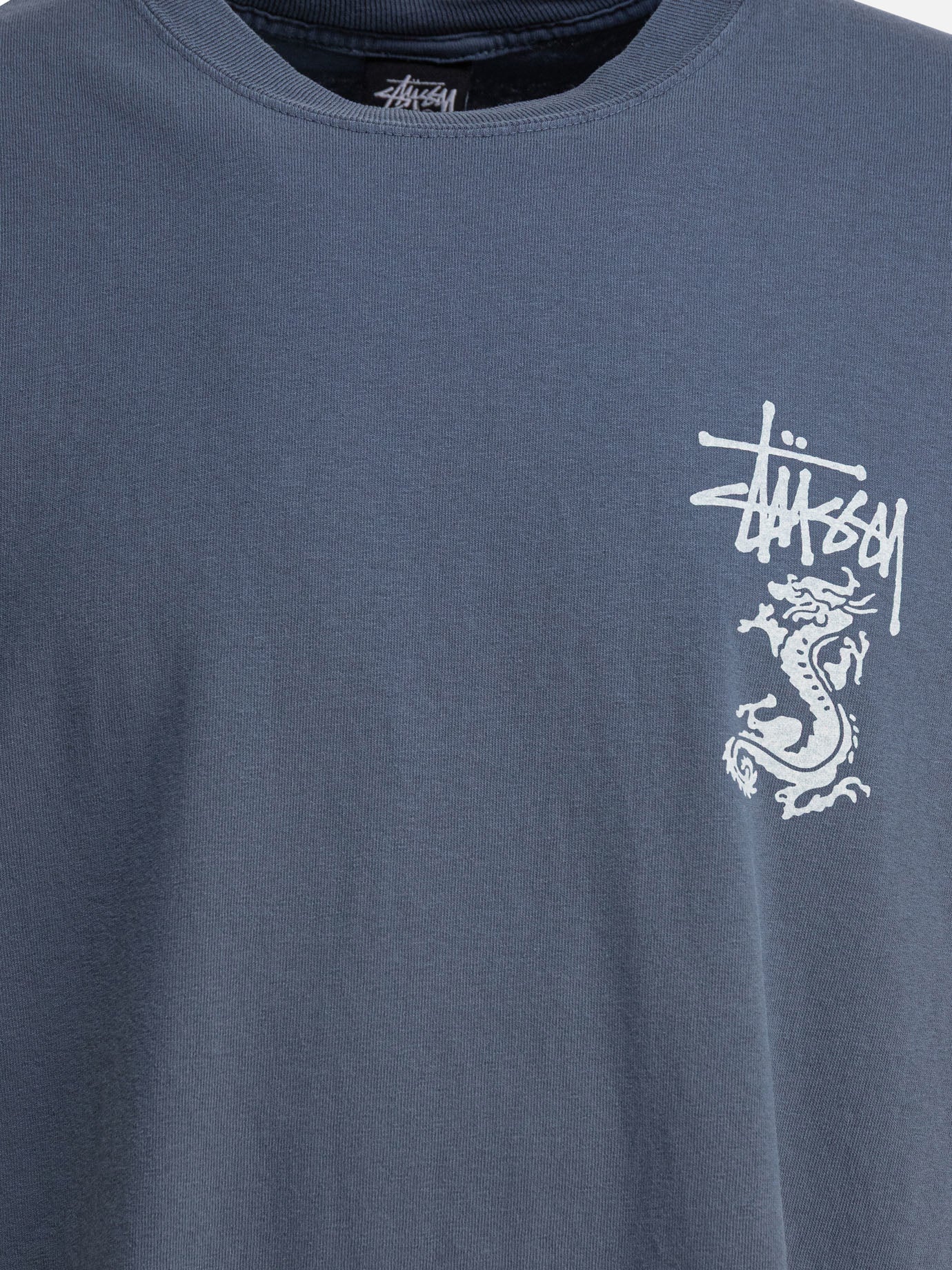 Crewneck t-shirts Solid colour  Blue - Stüssy Men | PDP | VIETTI Online Store | thumbnail_3