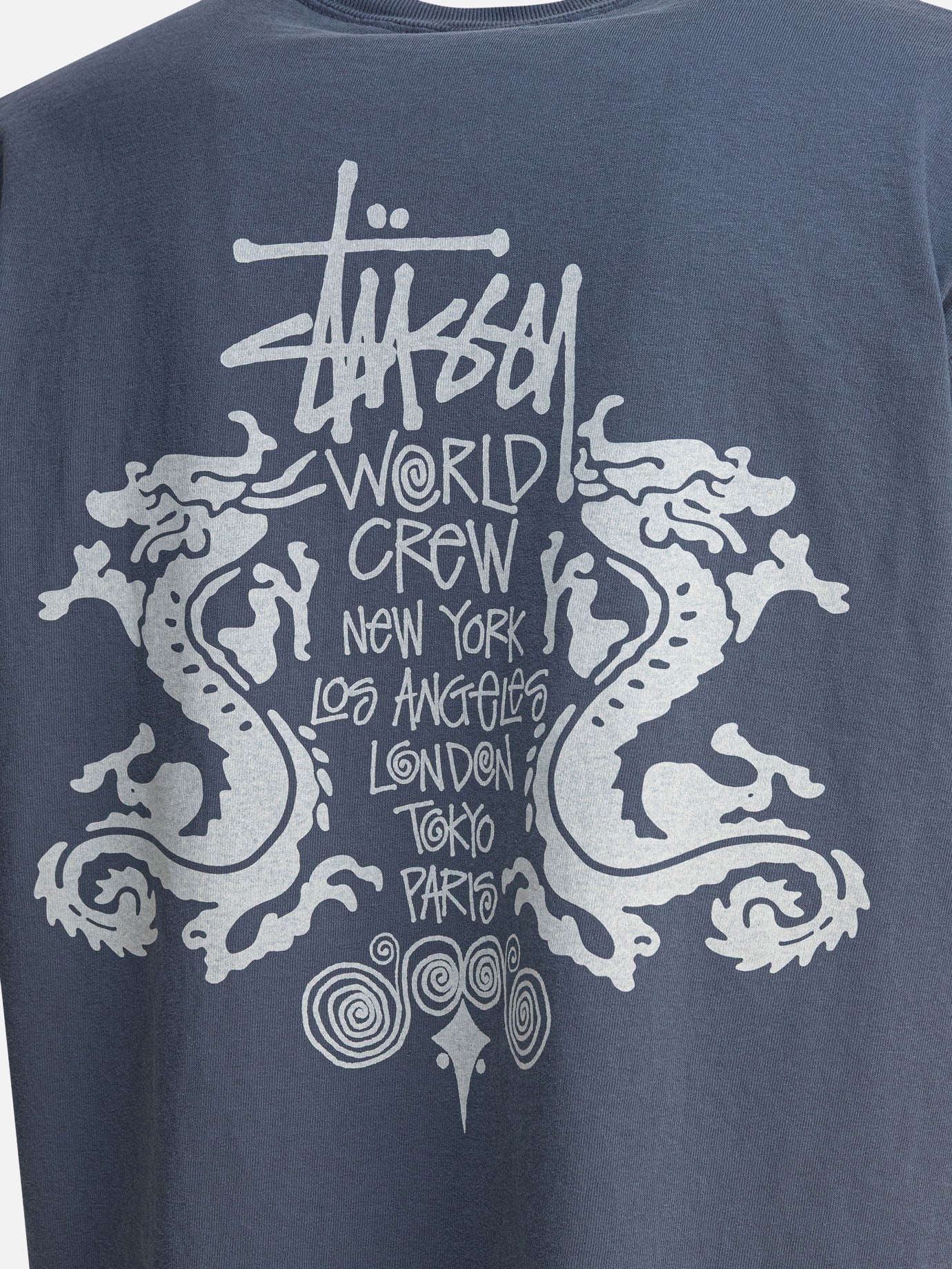 Crewneck t-shirts Solid colour  Blue - Stüssy Men | PDP | VIETTI Online Store | thumbnail_4