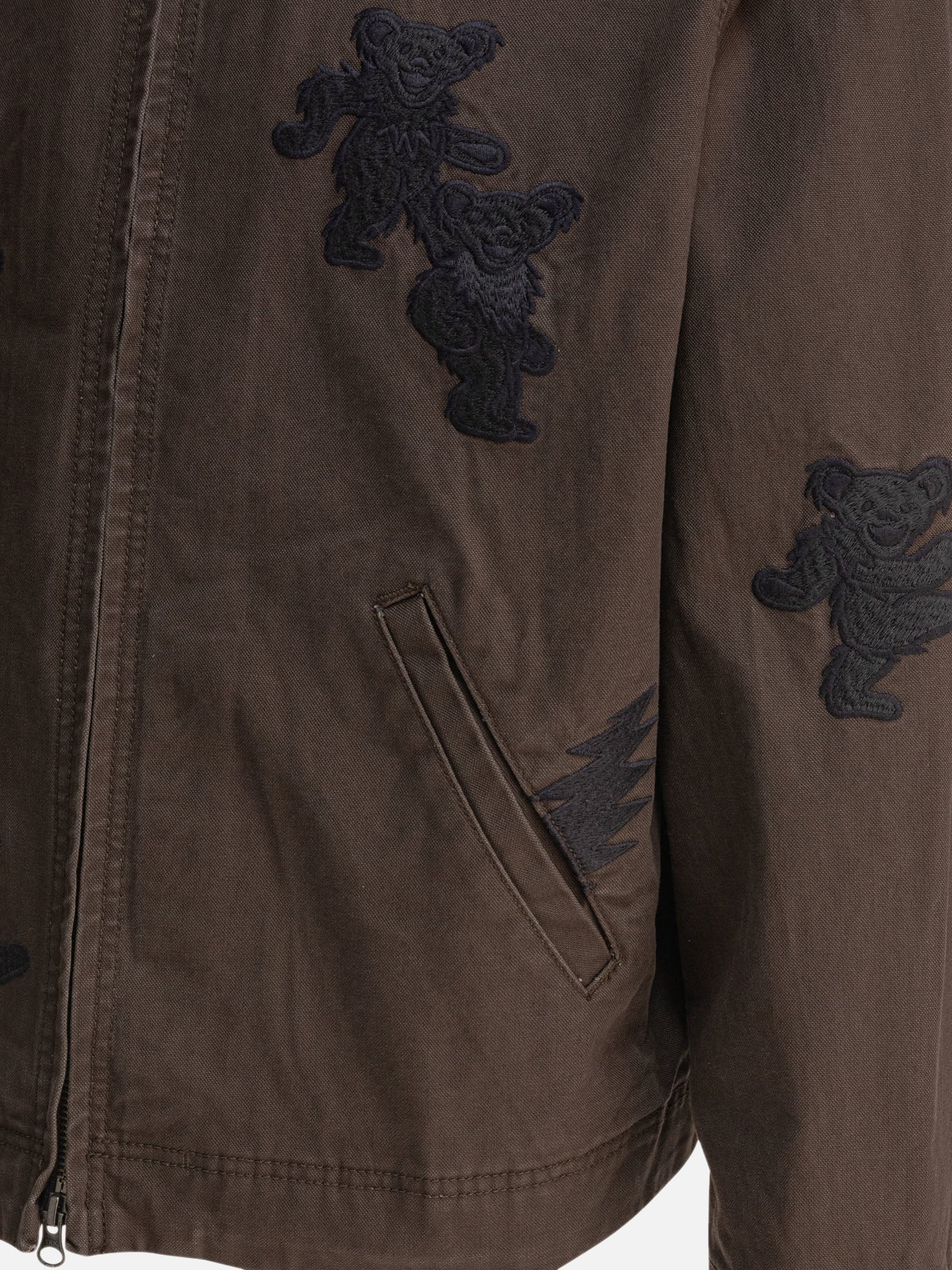 Overshirt jackets Embroidered  Brown - Thisisneverthat® Men | PDP | VIETTI Online Store | Zoom-Modal_4
