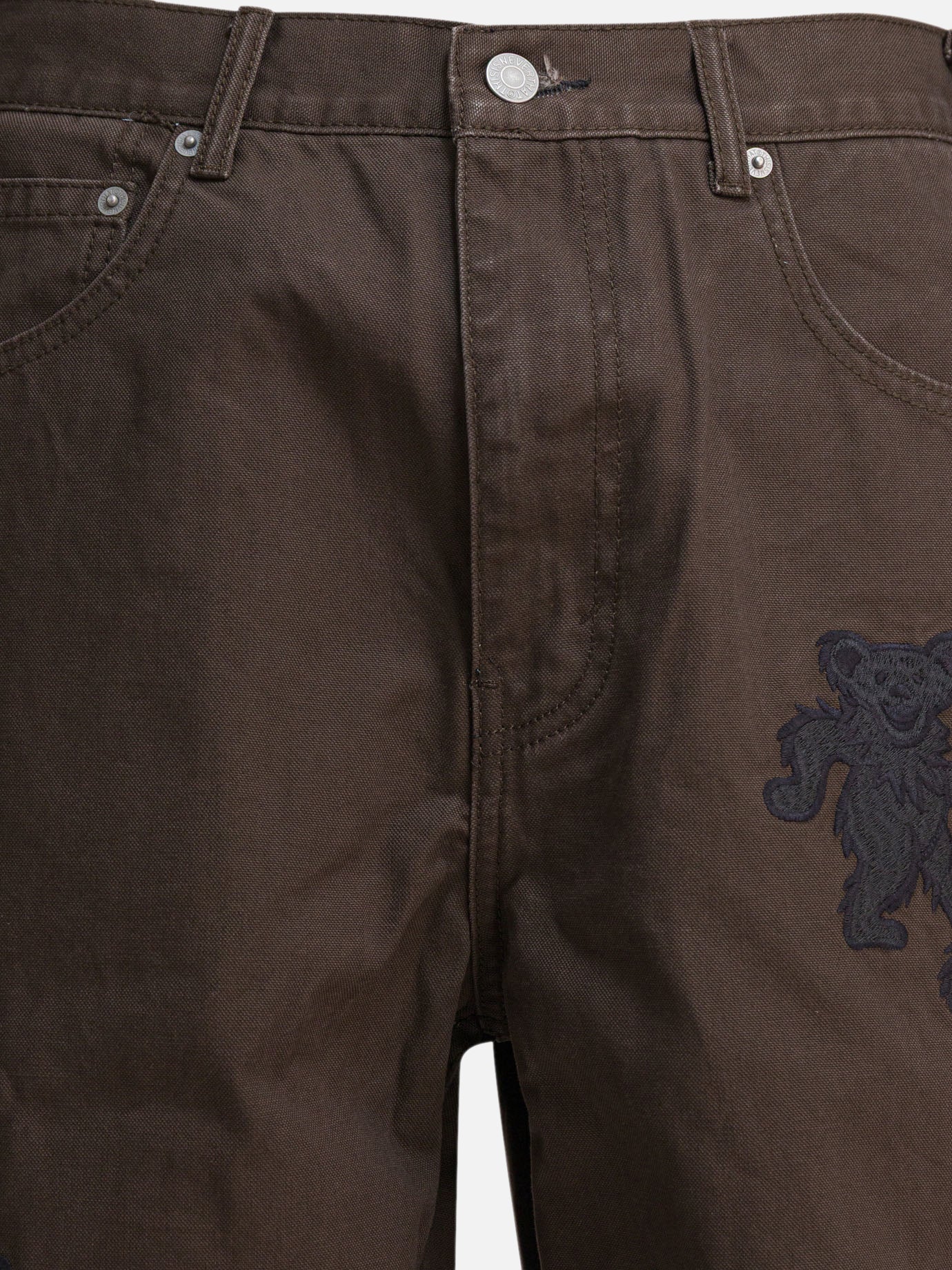 Work pants Embroidered  Brown - Thisisneverthat® Men | PDP | VIETTI Online Store | Zoom-Modal_3
