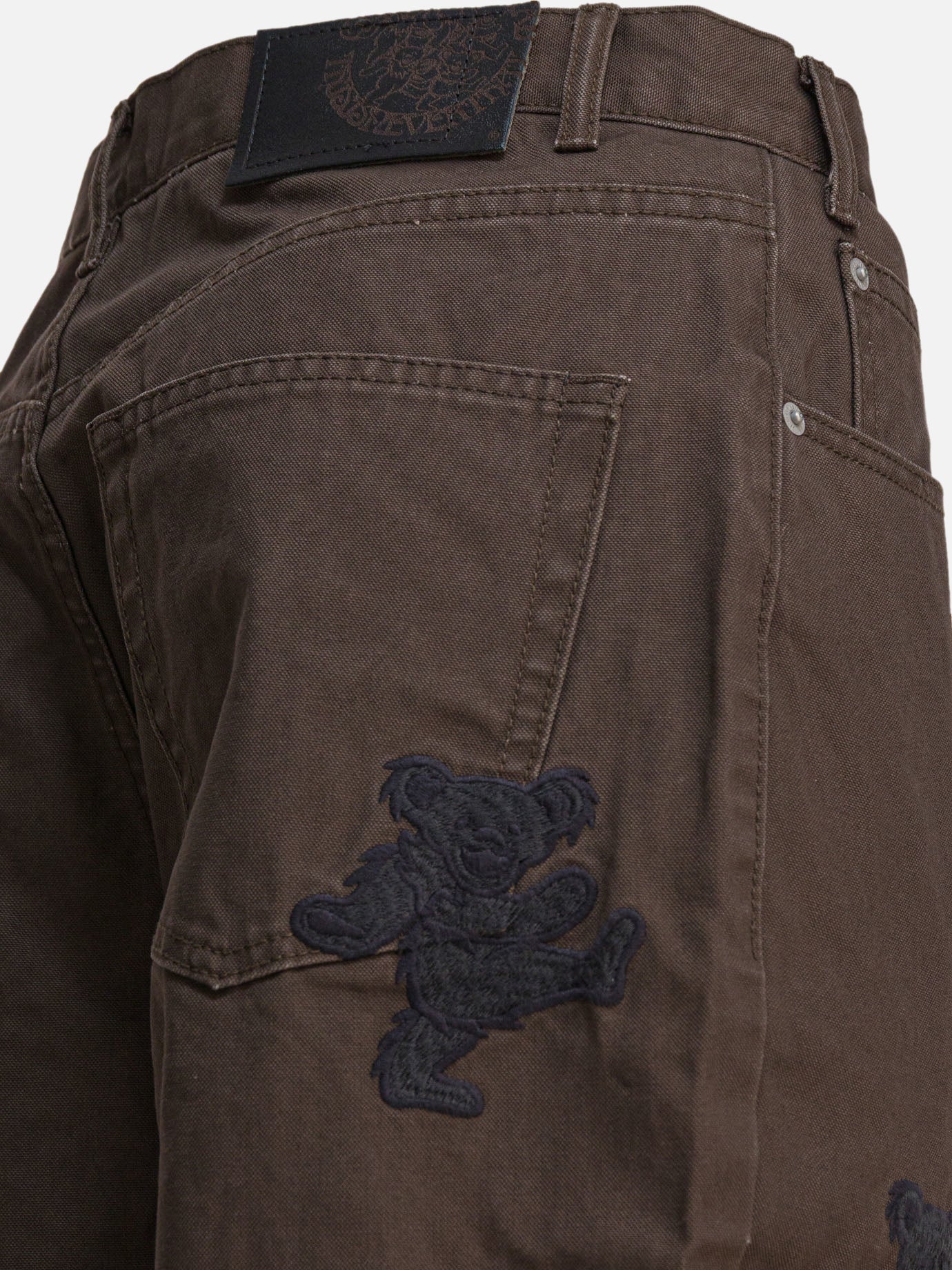 Work pants Embroidered  Brown - Thisisneverthat® Men | PDP | VIETTI Online Store | thumbnail_4