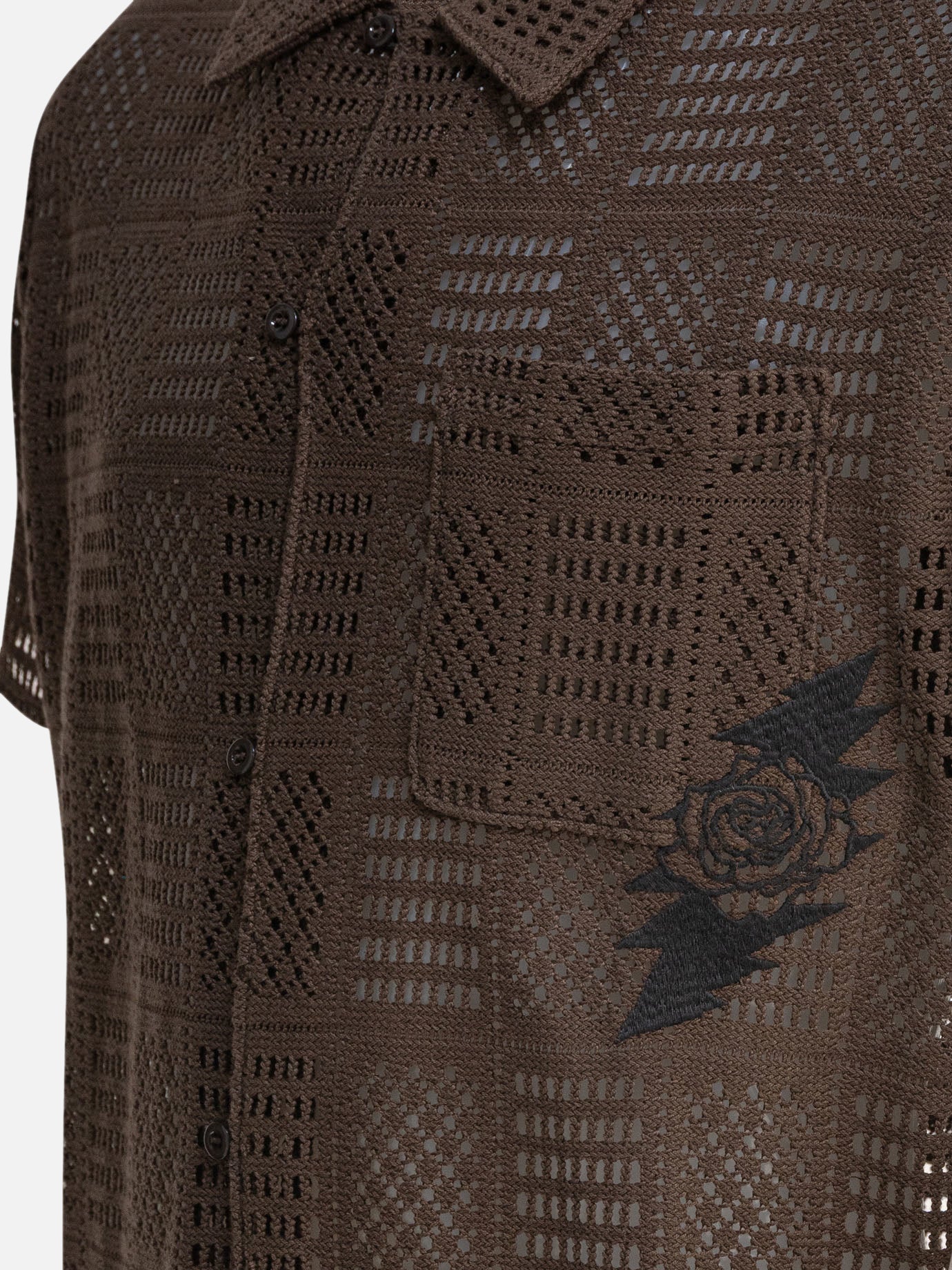 Thisisneverthat® &quot;GD Lightning Mesh&quot; Shirt 19939800_S Brown thumbnail_4