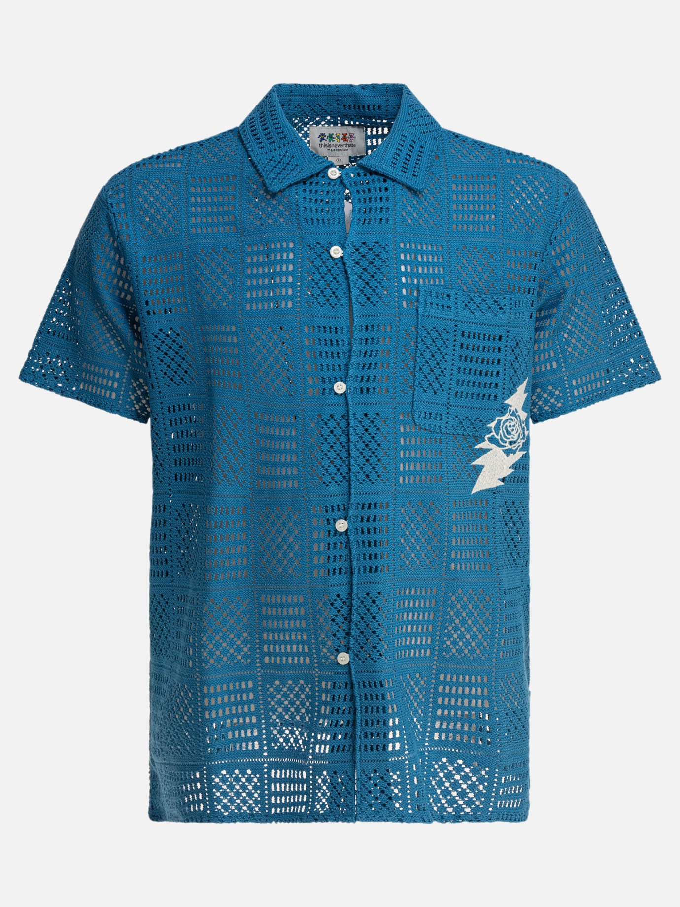 Casual shirts Embroidered  Blue - Thisisneverthat® Men | PDP | VIETTI Online Store | thumbnail