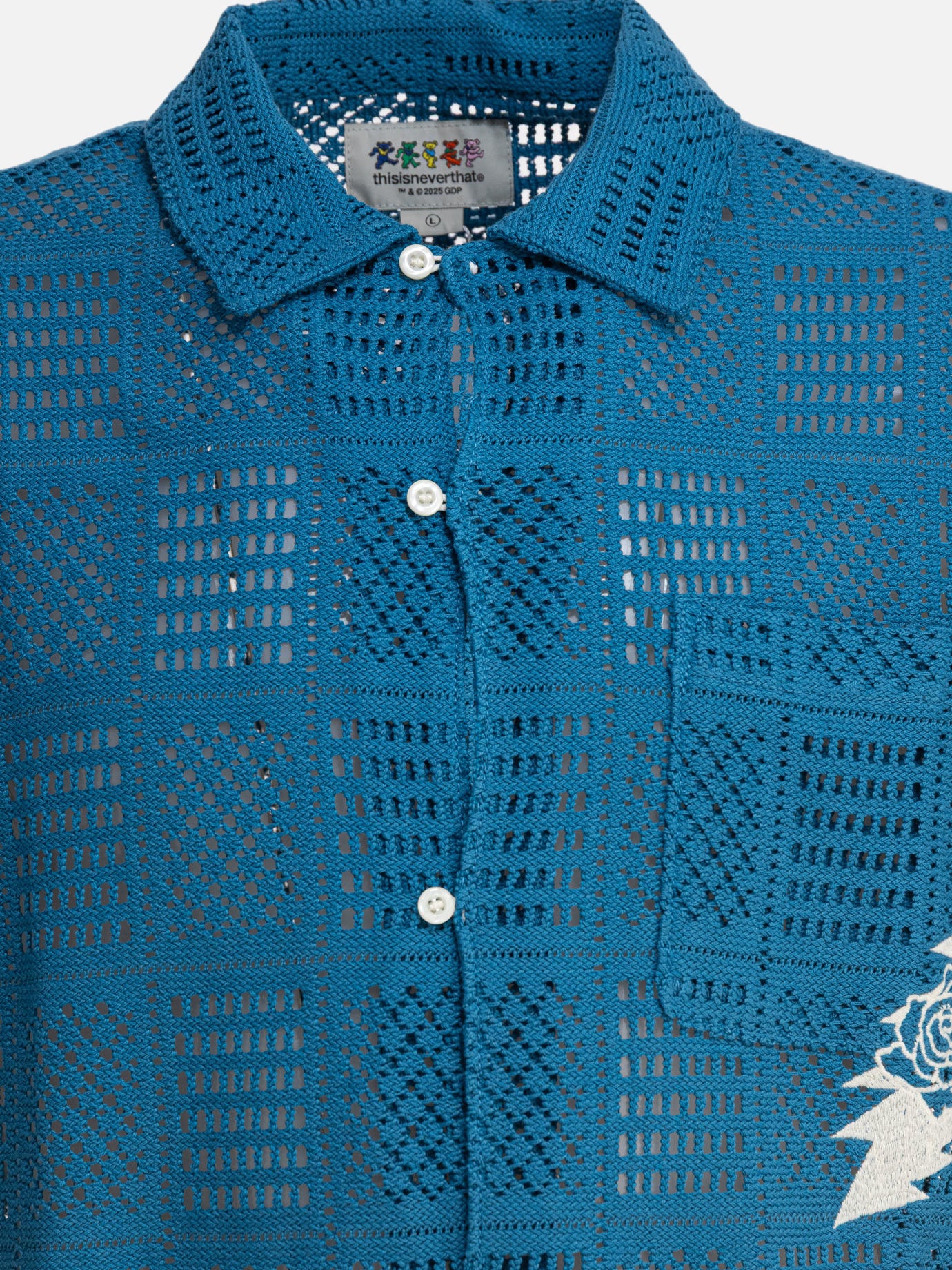 Casual shirts Embroidered  Blue - Thisisneverthat® Men | PDP | VIETTI Online Store | Zoom-Modal_3
