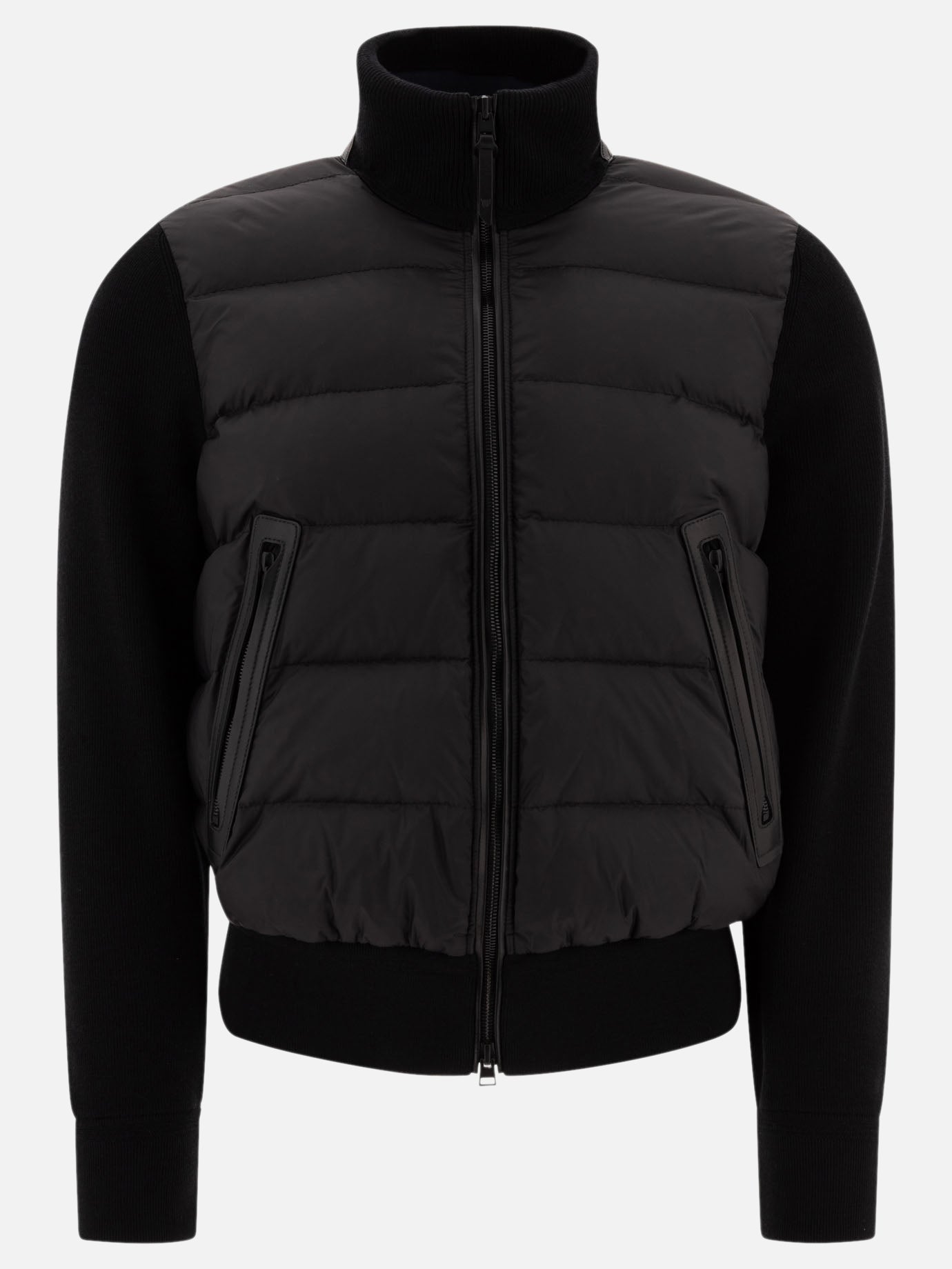 Tom Ford Wool and nylon down jacket 15142593_52 Black thumbnail_1