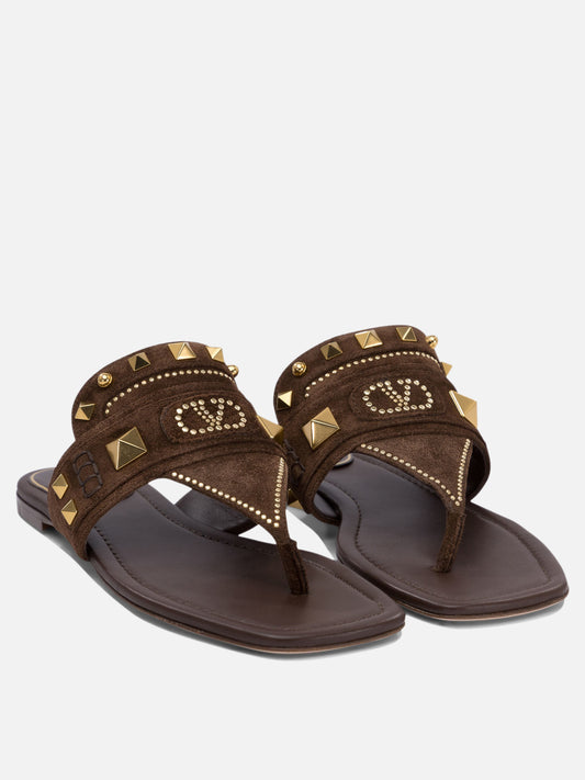 Valentino Garavani "Plaster Caster" slides 10556408_36 Brown 2
