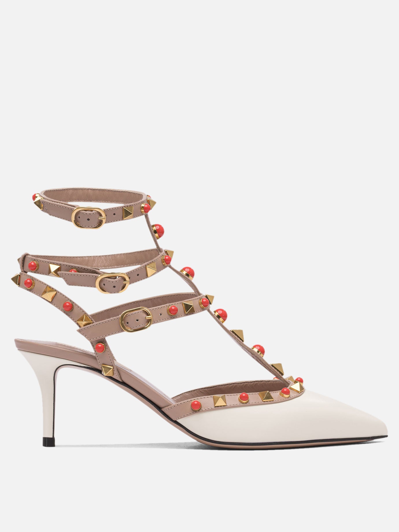 Valentino Garavani &quot;Rockstund 65 mm&quot; pumps 14946415_36 White thumbnail_1