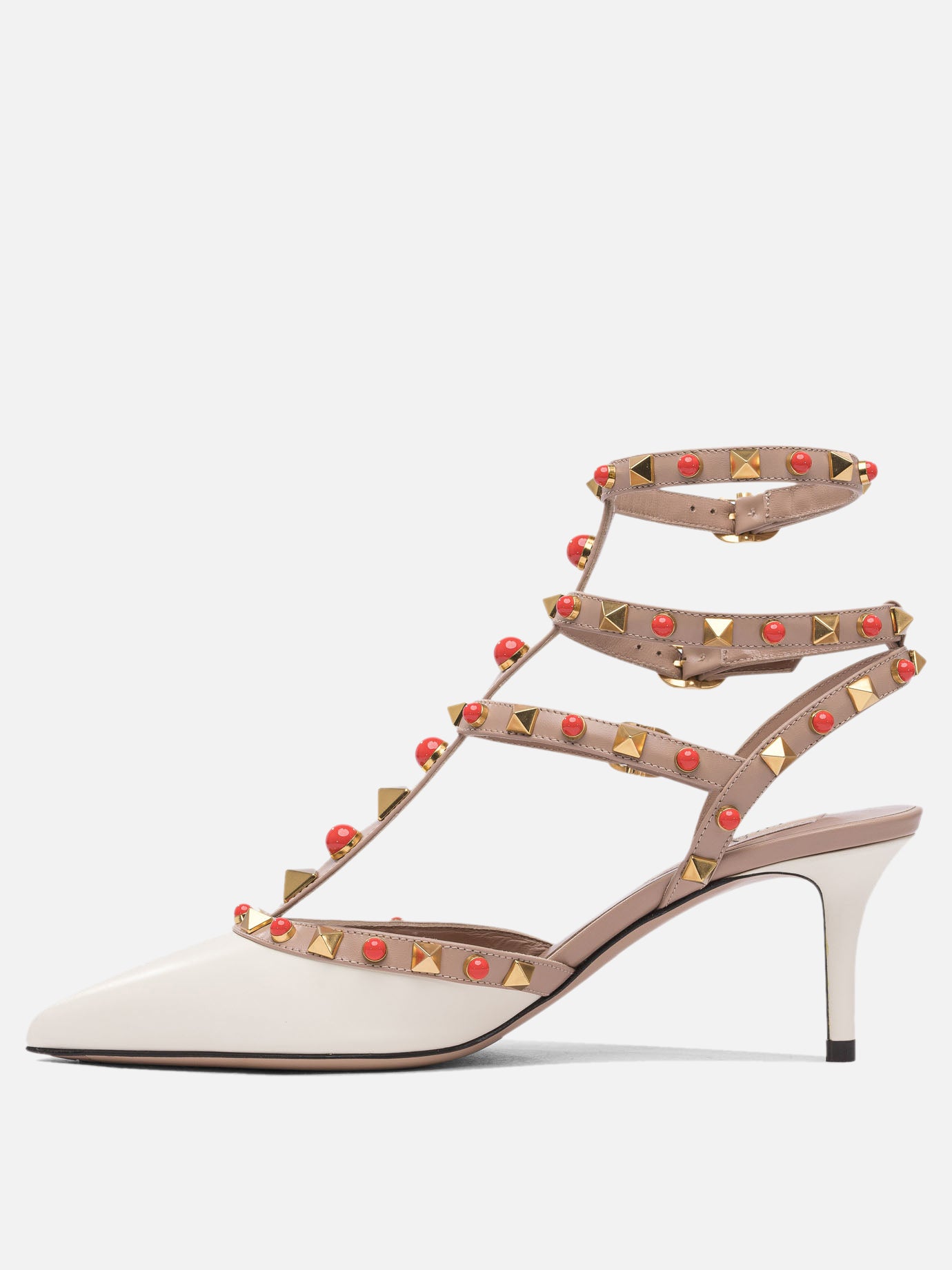 Valentino Garavani &quot;Rockstund 65 mm&quot; pumps 14946415_36 White thumbnail_3