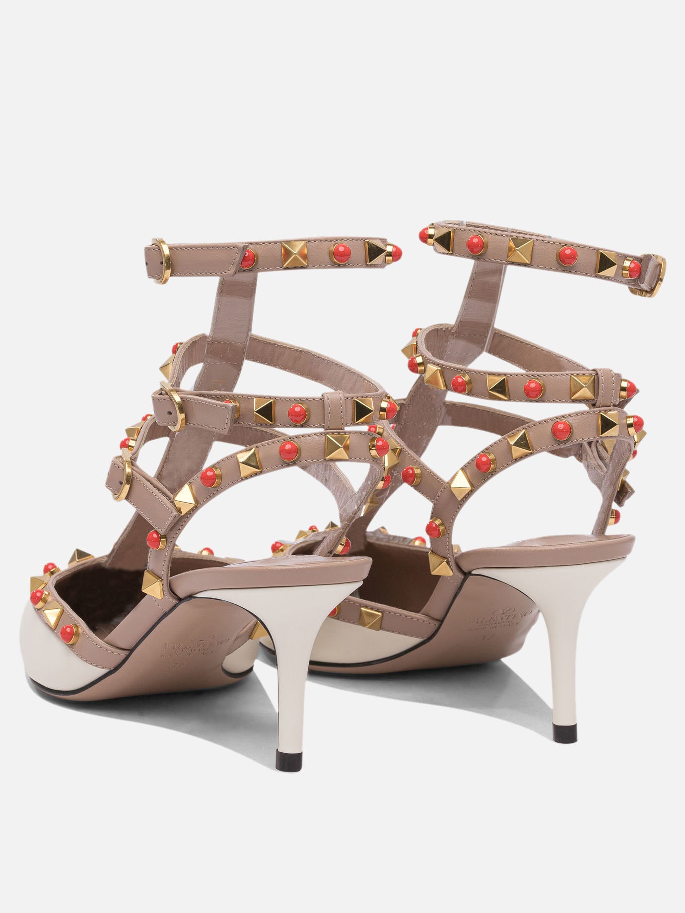 Valentino Garavani &quot;Rockstund 65 mm&quot; pumps 14946415_36 White thumbnail_4