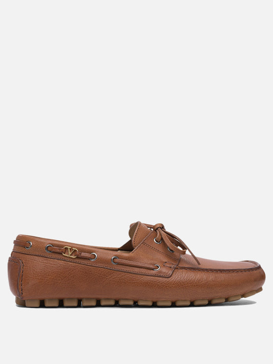 Valentino Garavani "Driver Fastaway" loafers 16436720_40 Brown 1