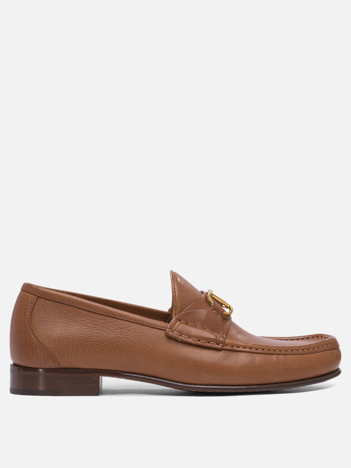 Valentino Garavani &quot;VLogo Signature&quot; 20mm loafers 12371610_40 Brown thumbnail_1