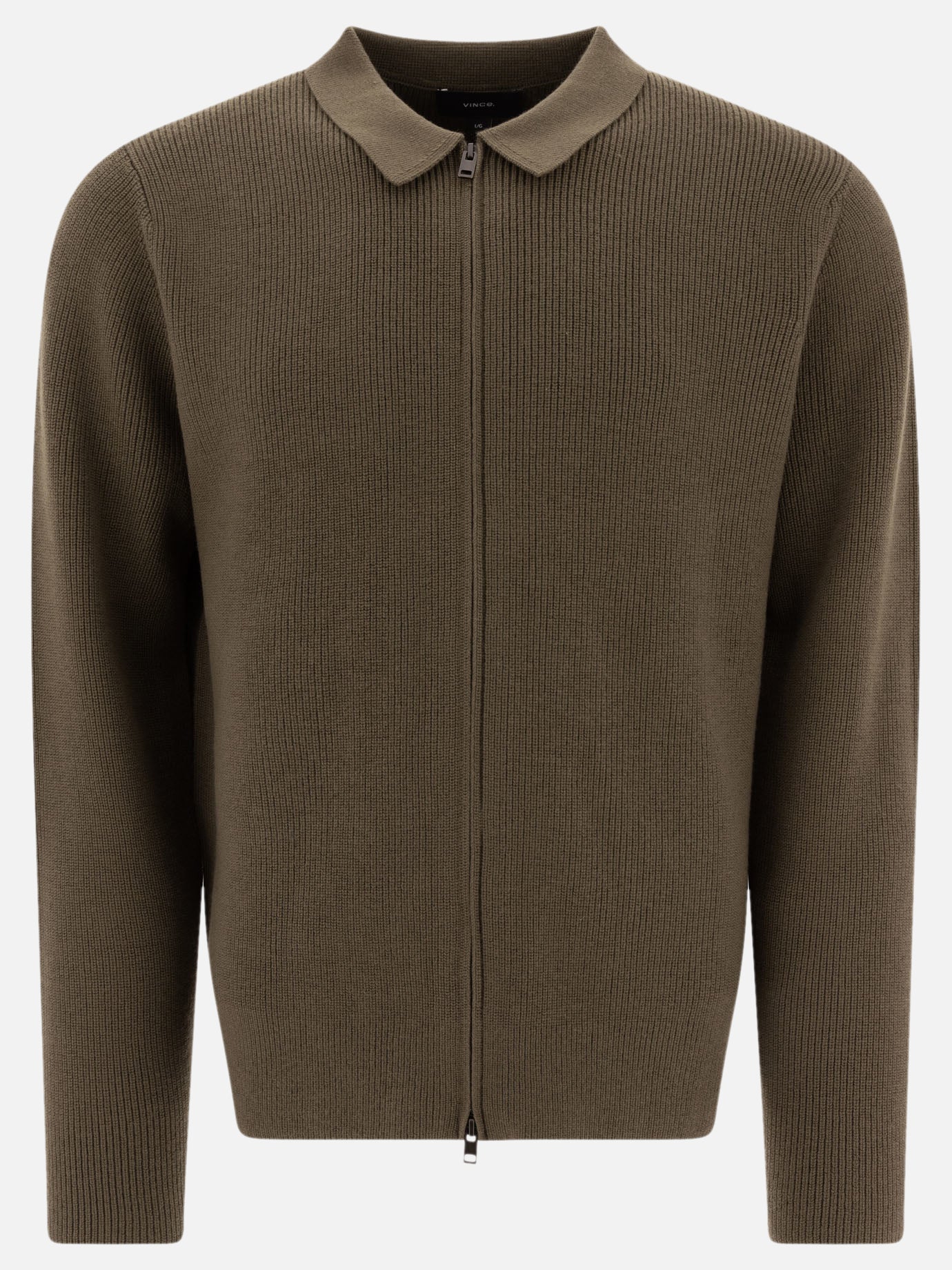 Zipped sweaters Solid colour  Green - Vince Men | PDP | VIETTI Online Store | Zoom-Modal
