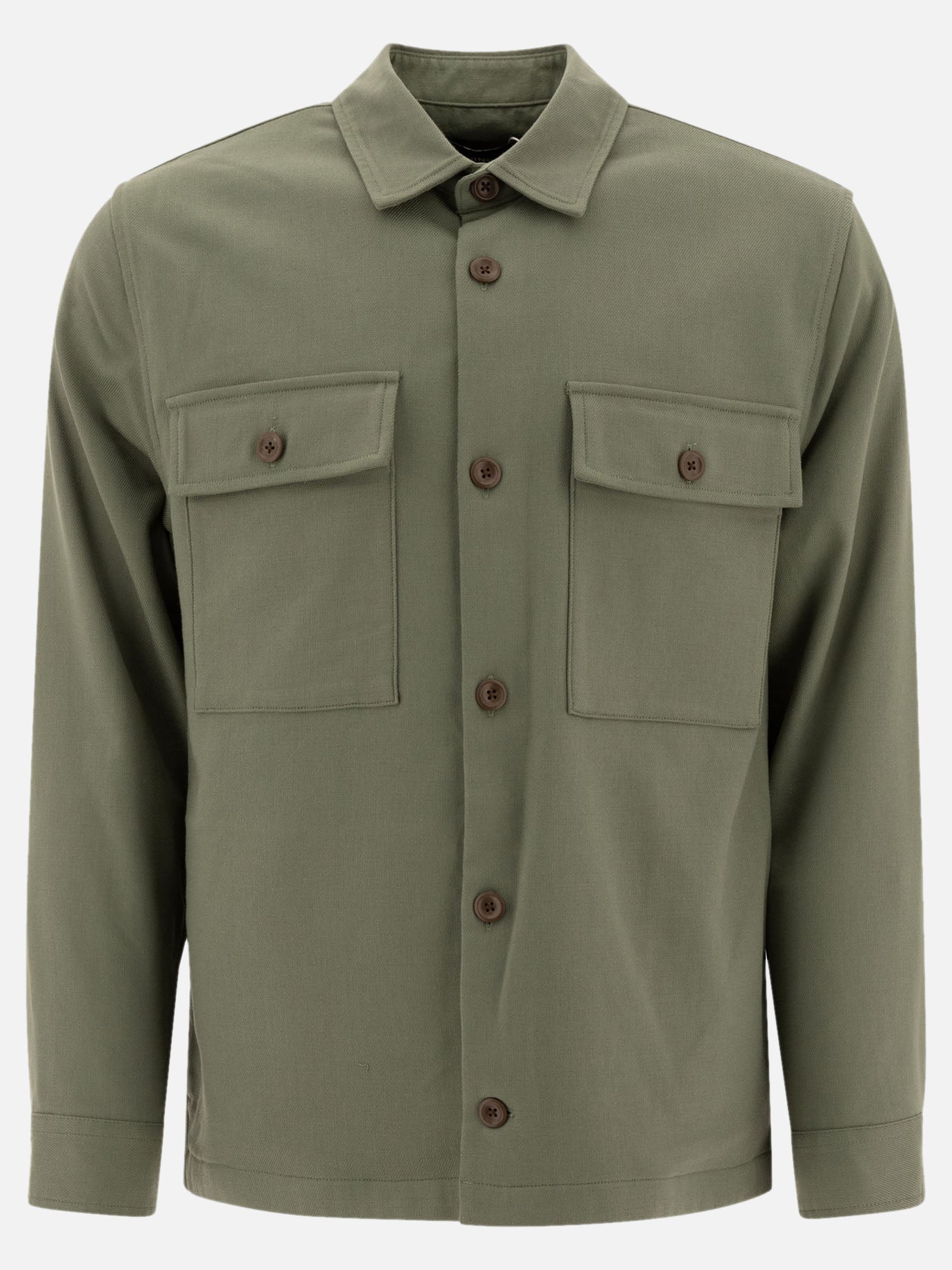 Overshirt jackets Solid colour  Green - Vince Men | PDP | VIETTI Online Store | thumbnail